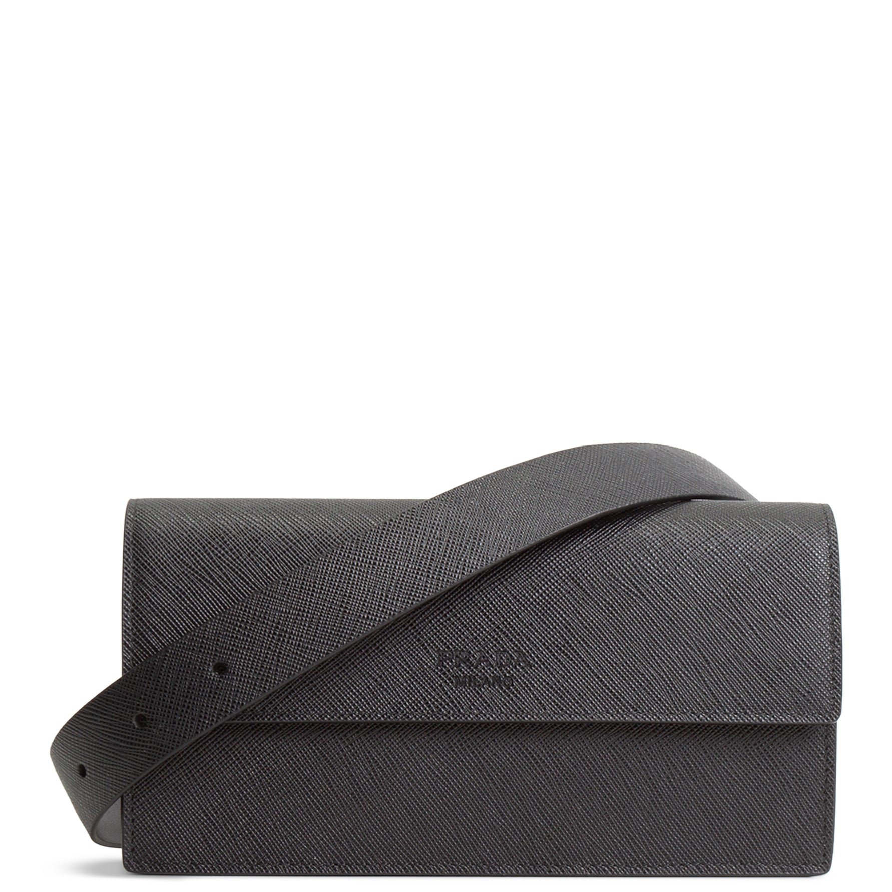 PRADA Saffiano Belt Bag - Black
