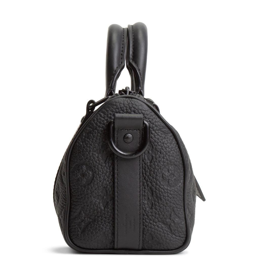 LOUIS VUITTON Taurillon Keepall Bandouliere 25 - Black