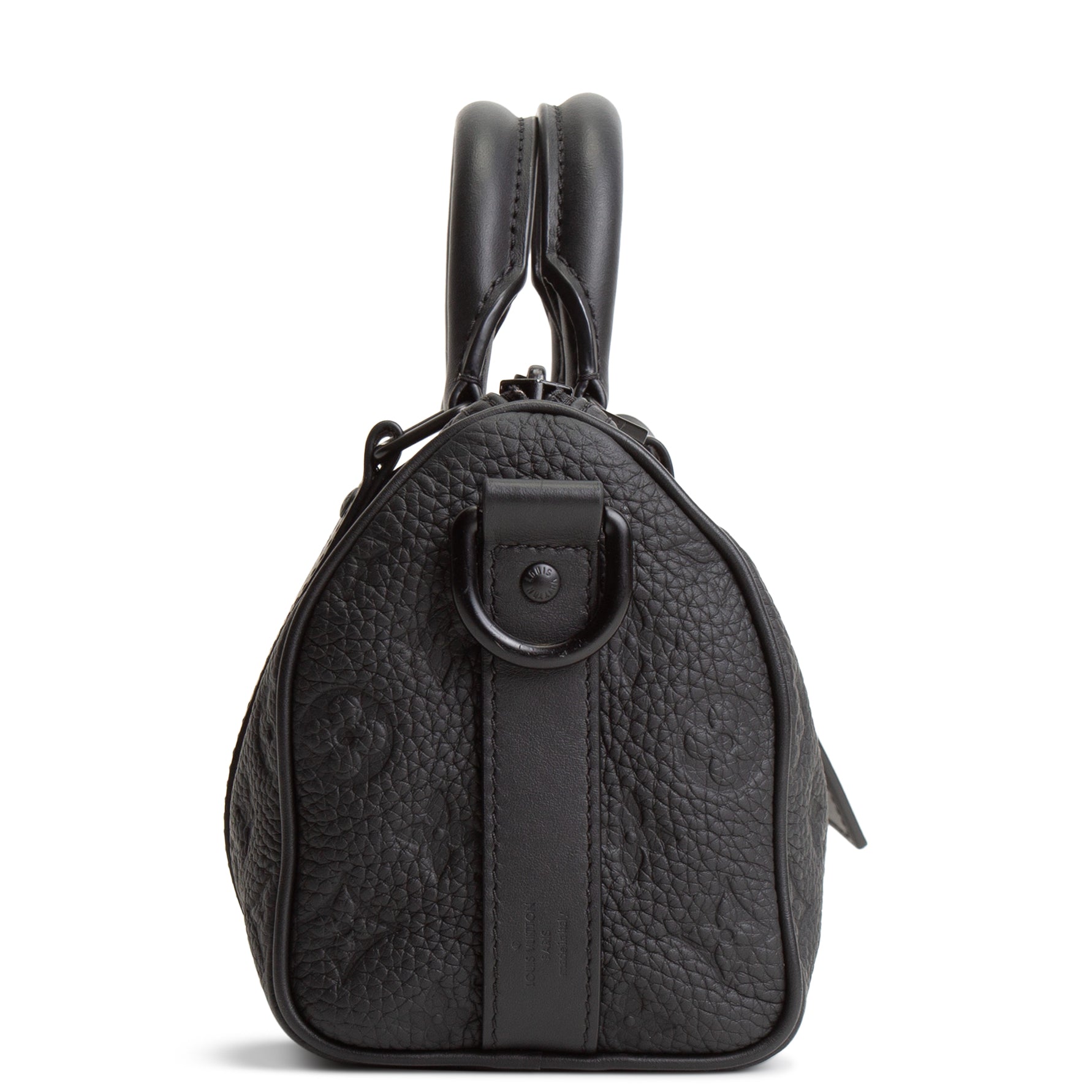 LOUIS VUITTON Taurillon Keepall Bandouliere 25 - Black