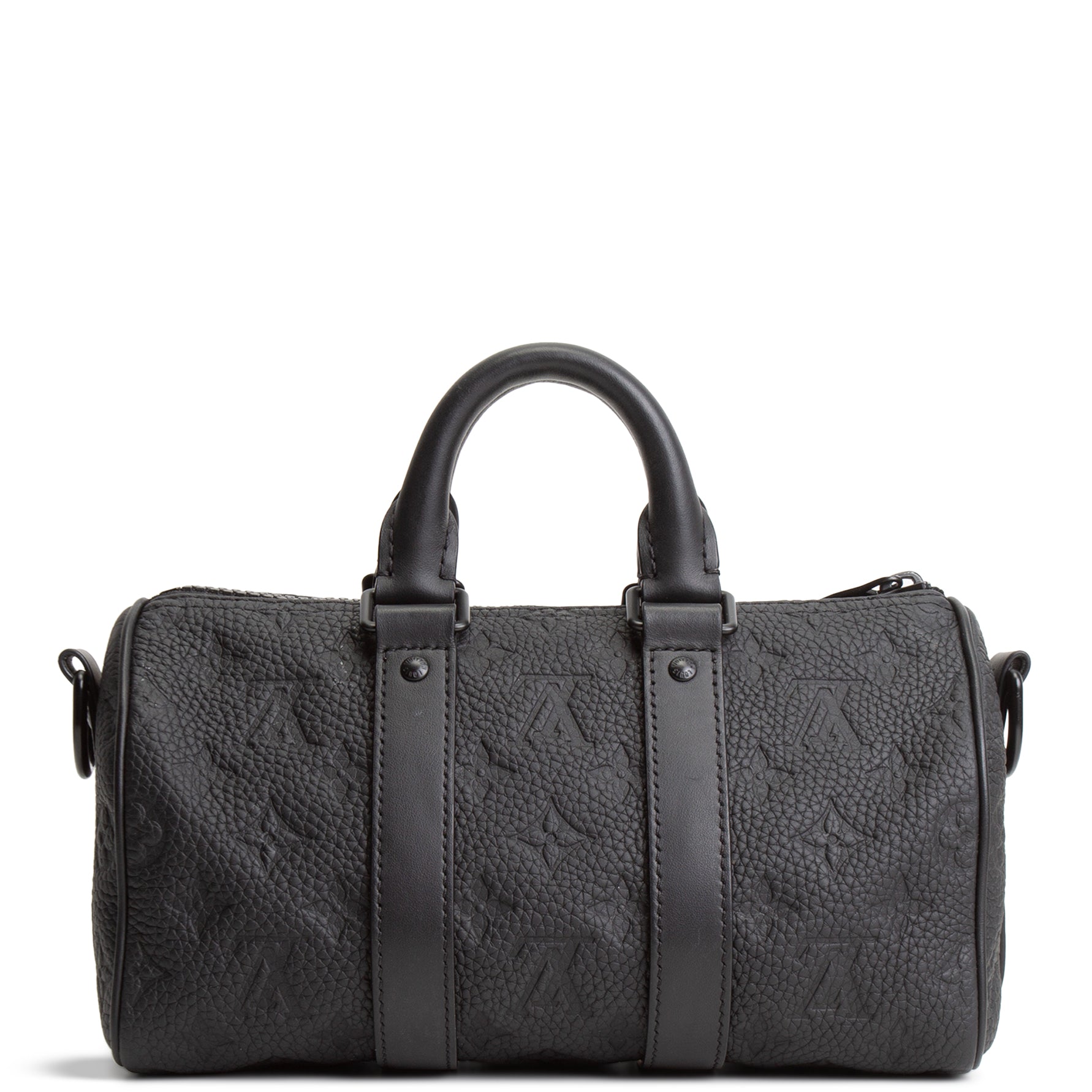 LOUIS VUITTON Taurillon Keepall Bandouliere 25 - Black