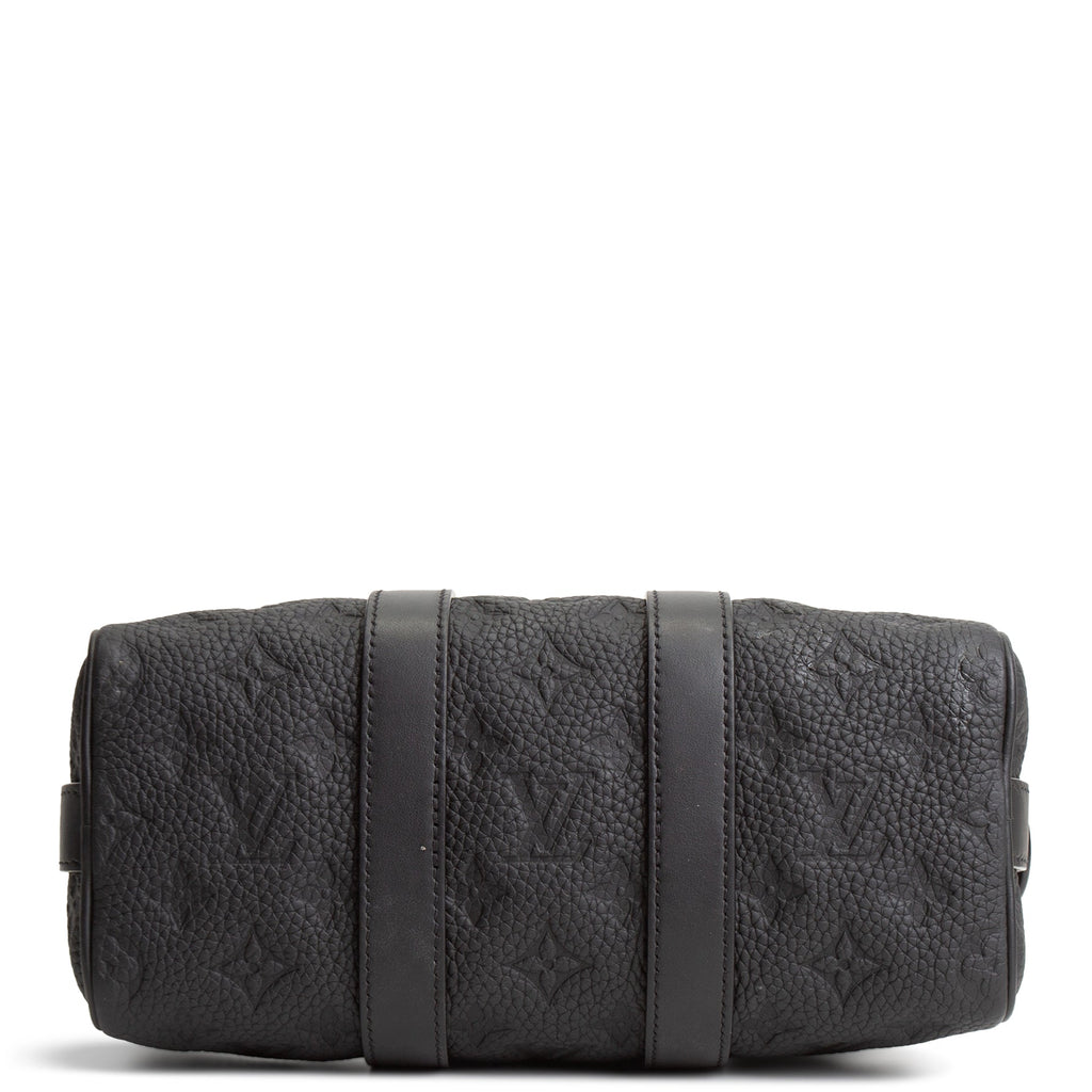 LOUIS VUITTON Taurillon Keepall Bandouliere 25 - Black