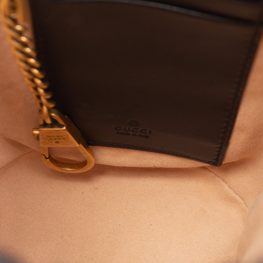GUCCI GG Marmont Small Bucket Bag - Black