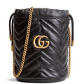 GUCCI GG Marmont Small Bucket Bag - Black