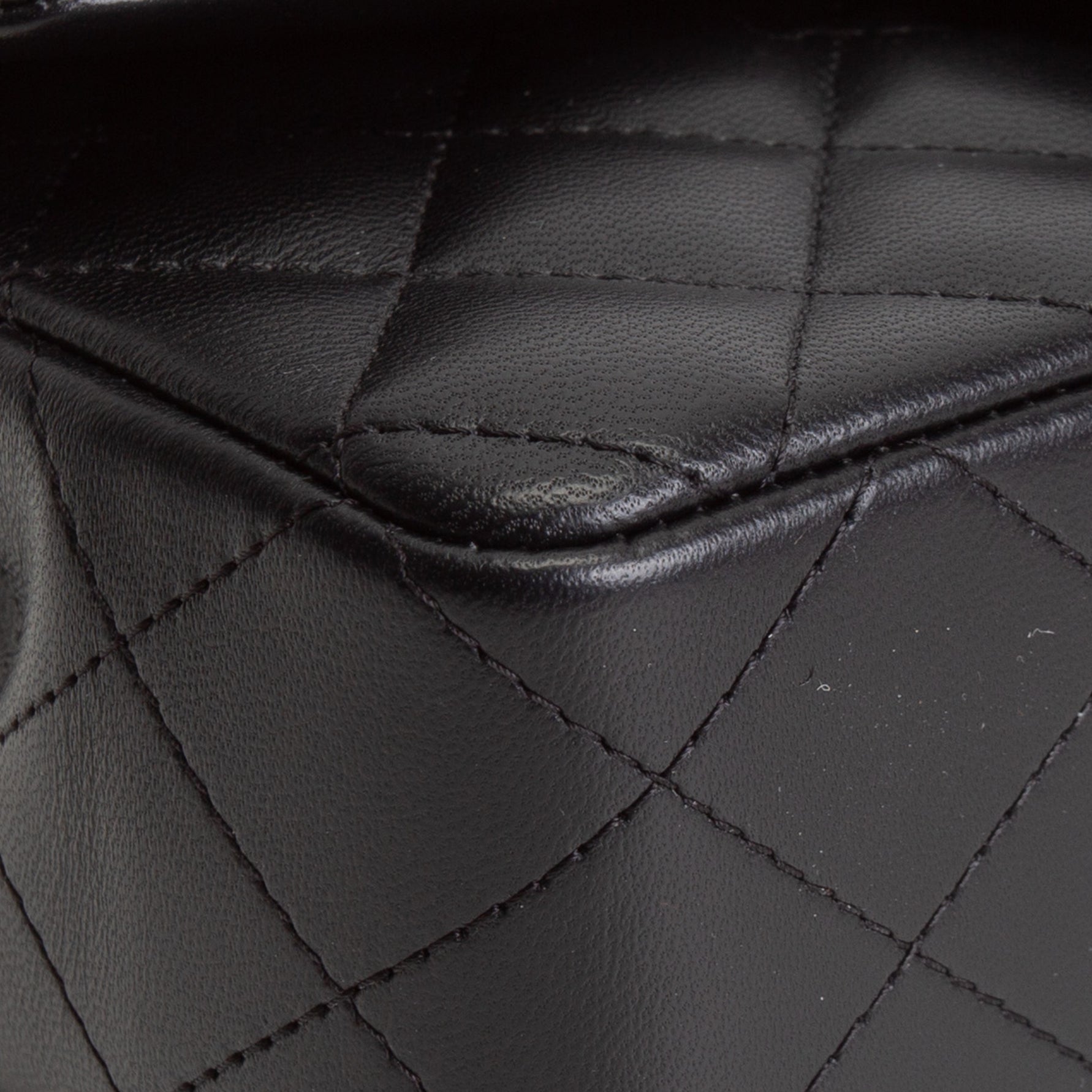 CHANEL Quilted Lambskin Rectangular Flap Top Handle Mini - Black