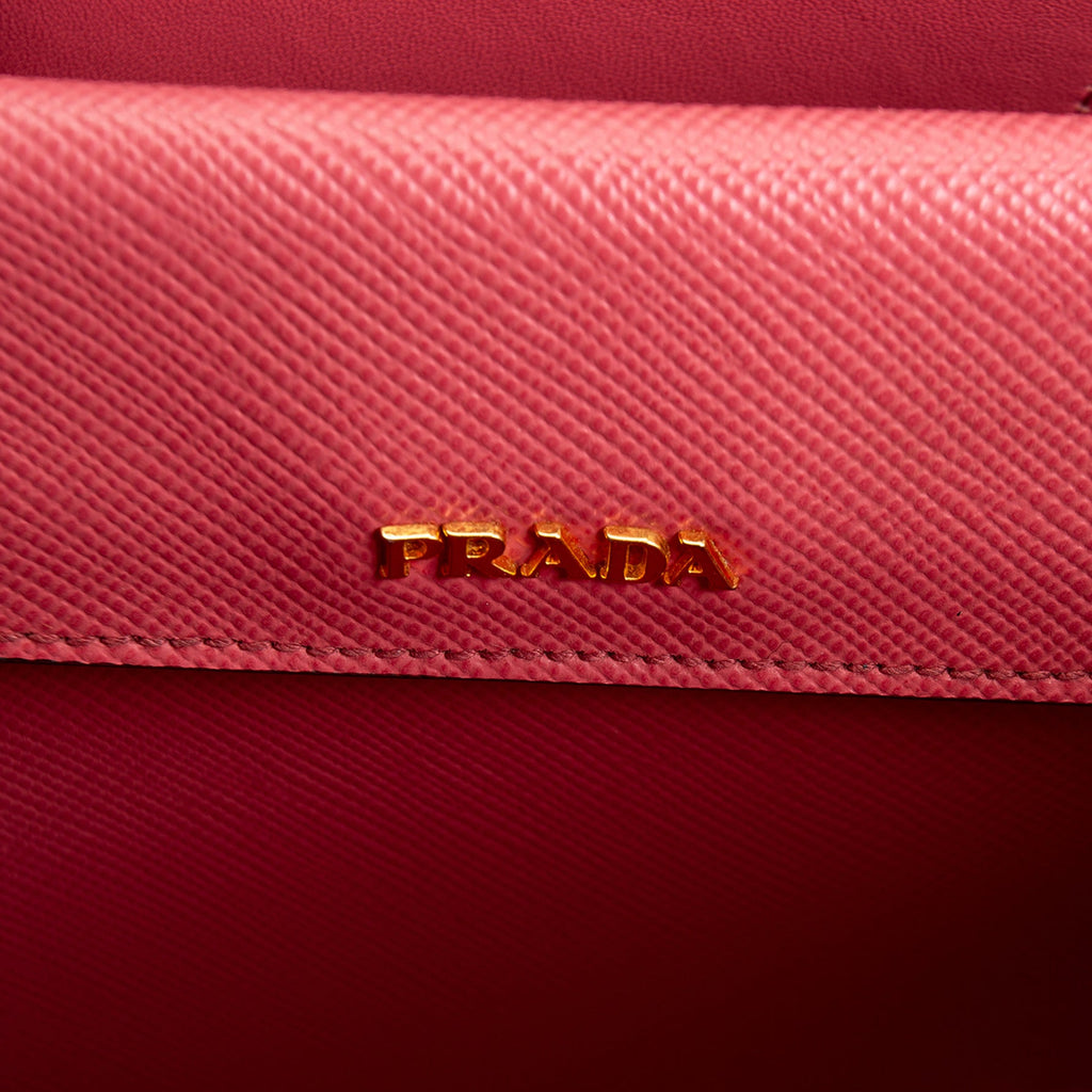 PRADA Saffiano Cuir Tote - Pink