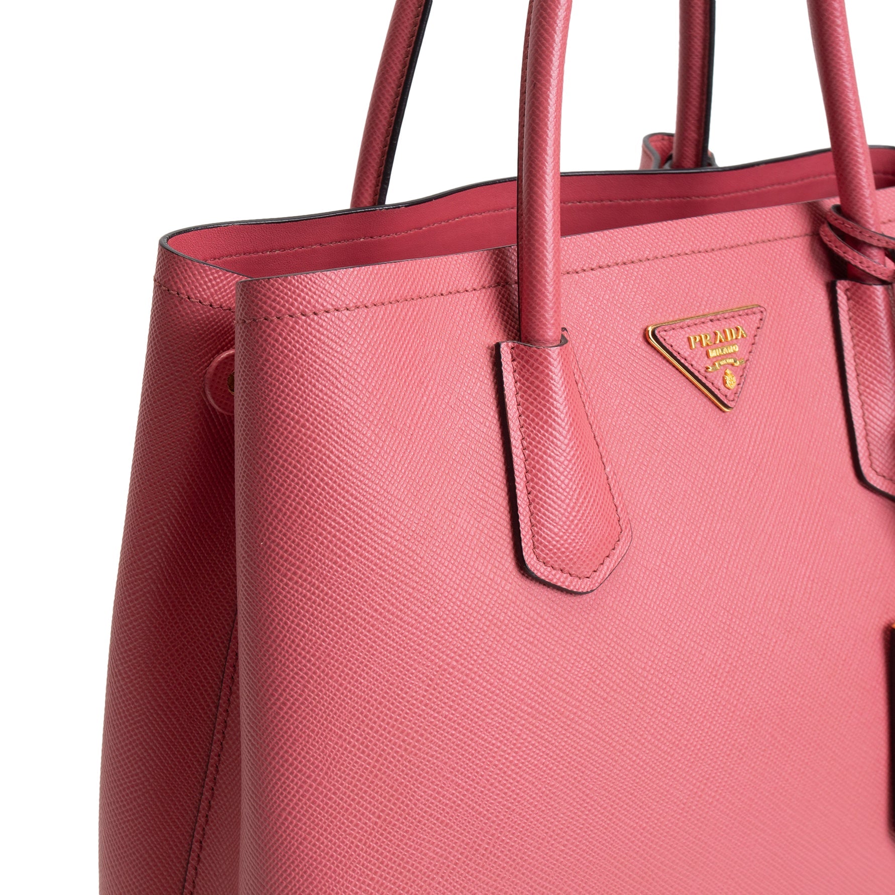 PRADA Saffiano Cuir Tote - Pink