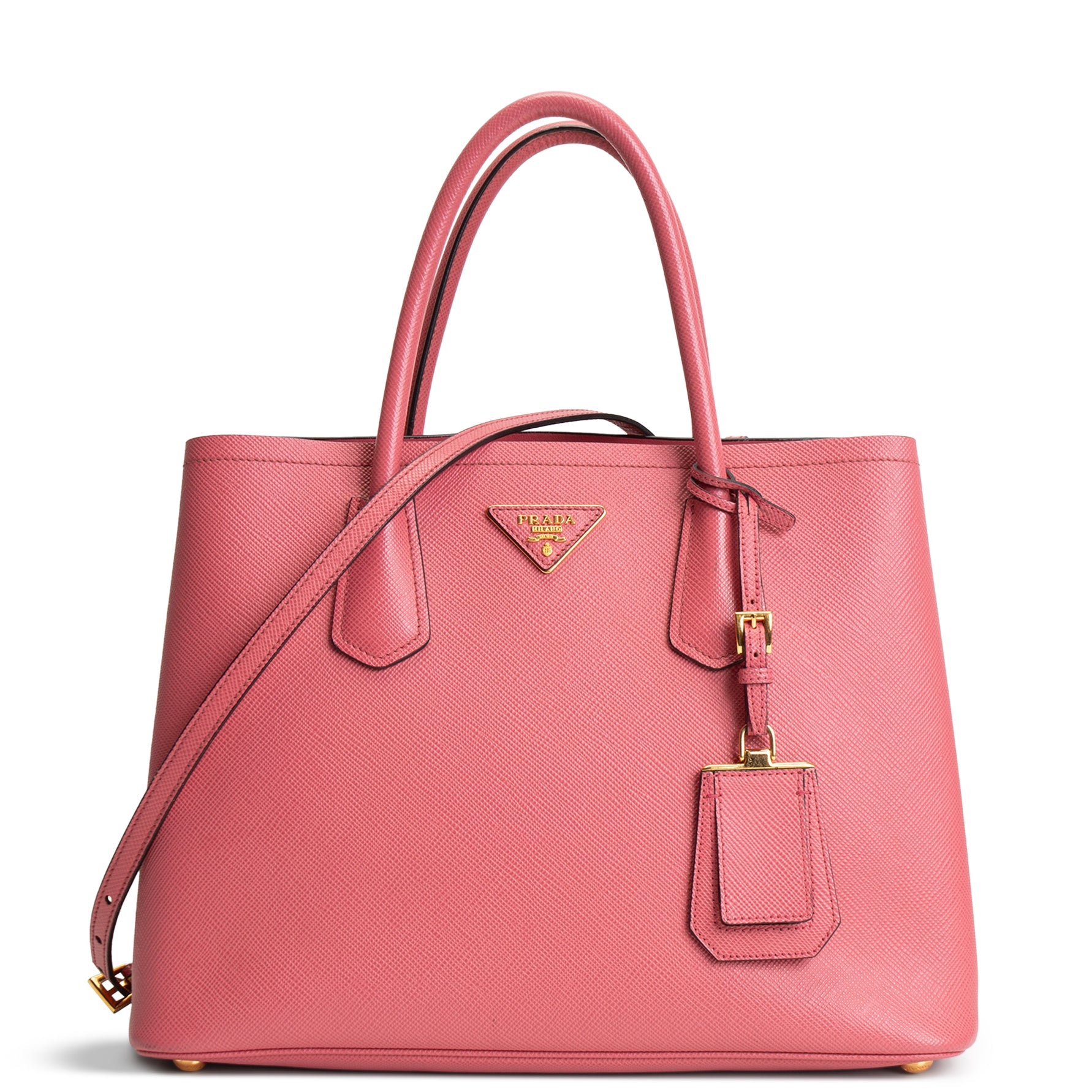 PRADA Saffiano Cuir Tote - Pink