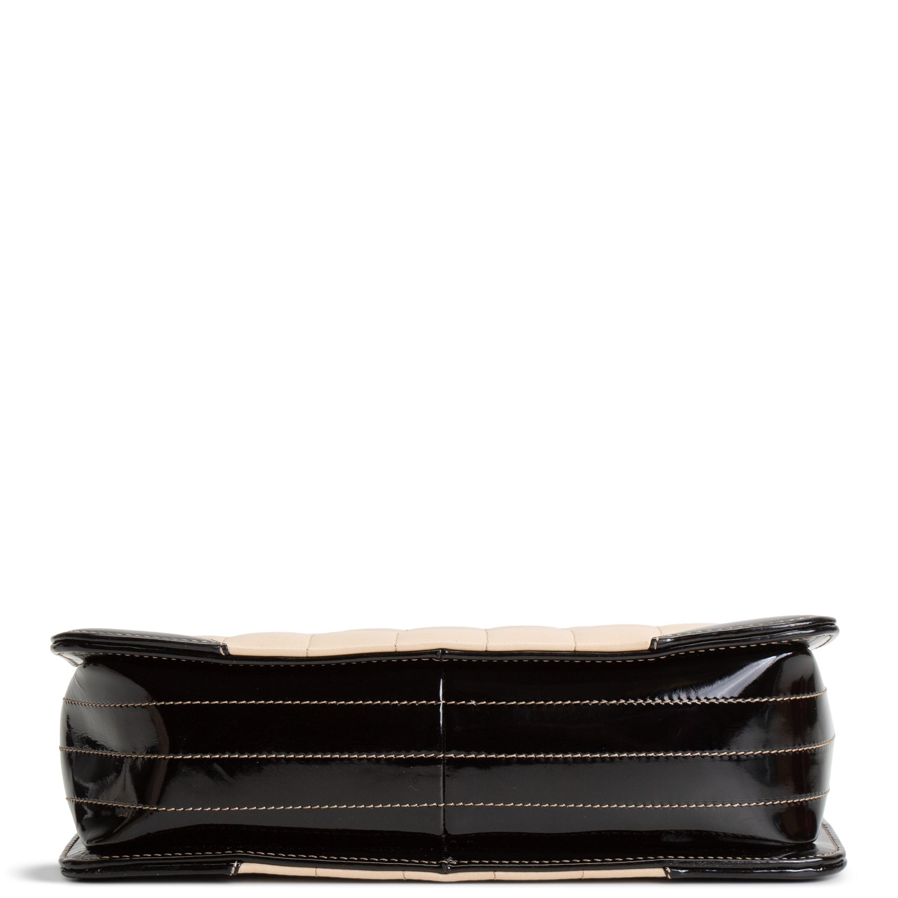 CHANEL Vintage Chocolate Bar Chain Tote - Beige