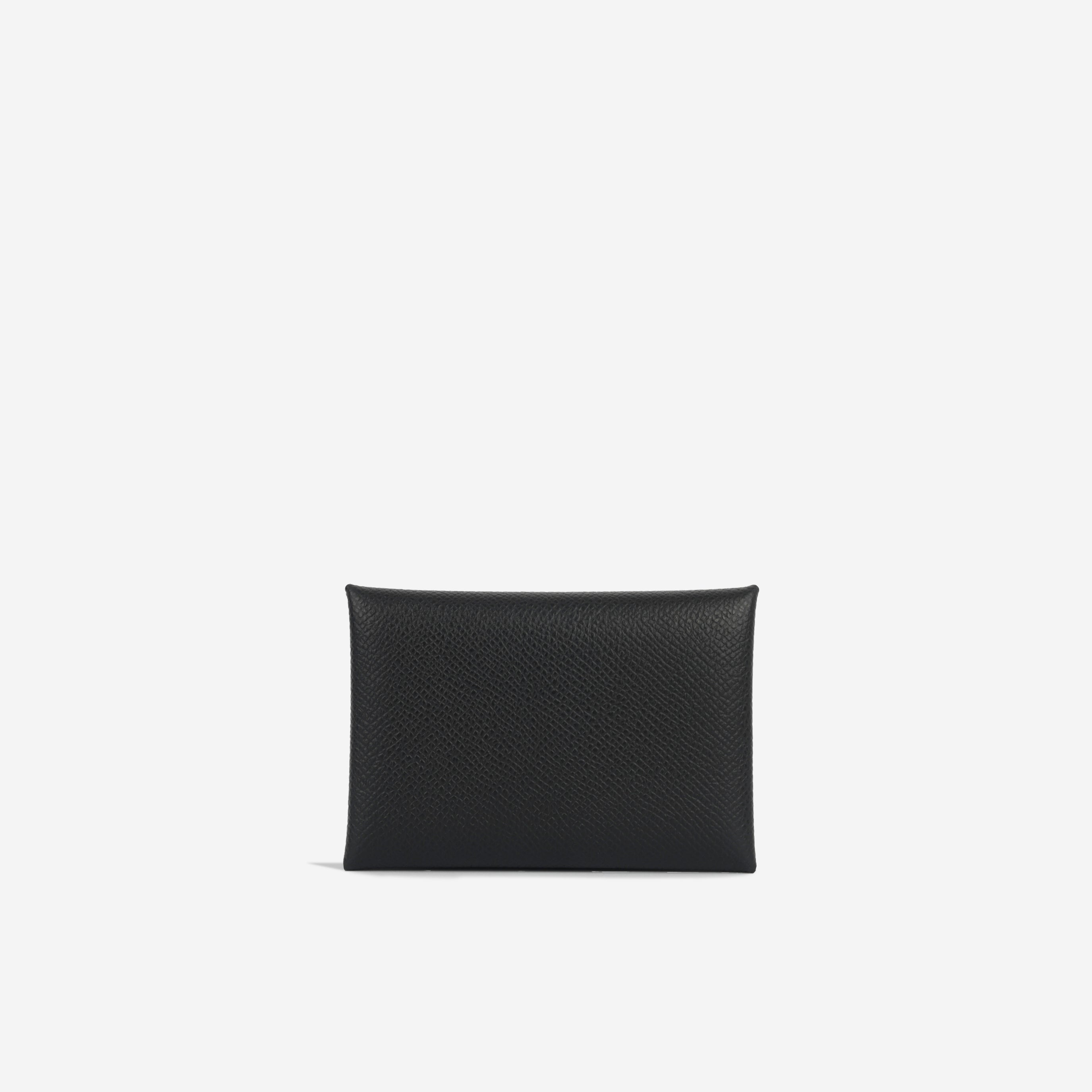 Calvi Card Holder Duo - Noir Epsom | Palladium Hardware