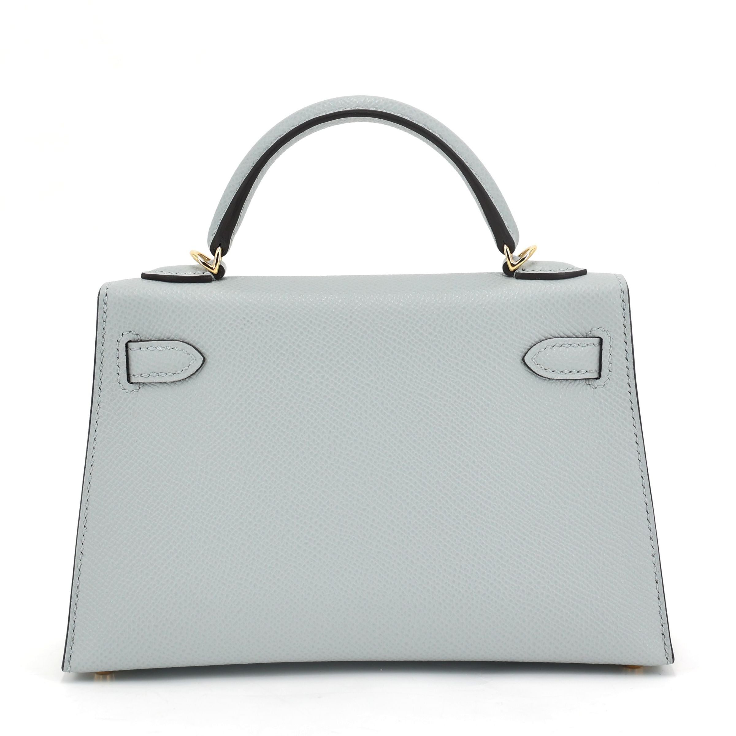 HERMÈS Mini Kelly II Bleu Glacier (8U) Epsom Gold hardware K (2025)