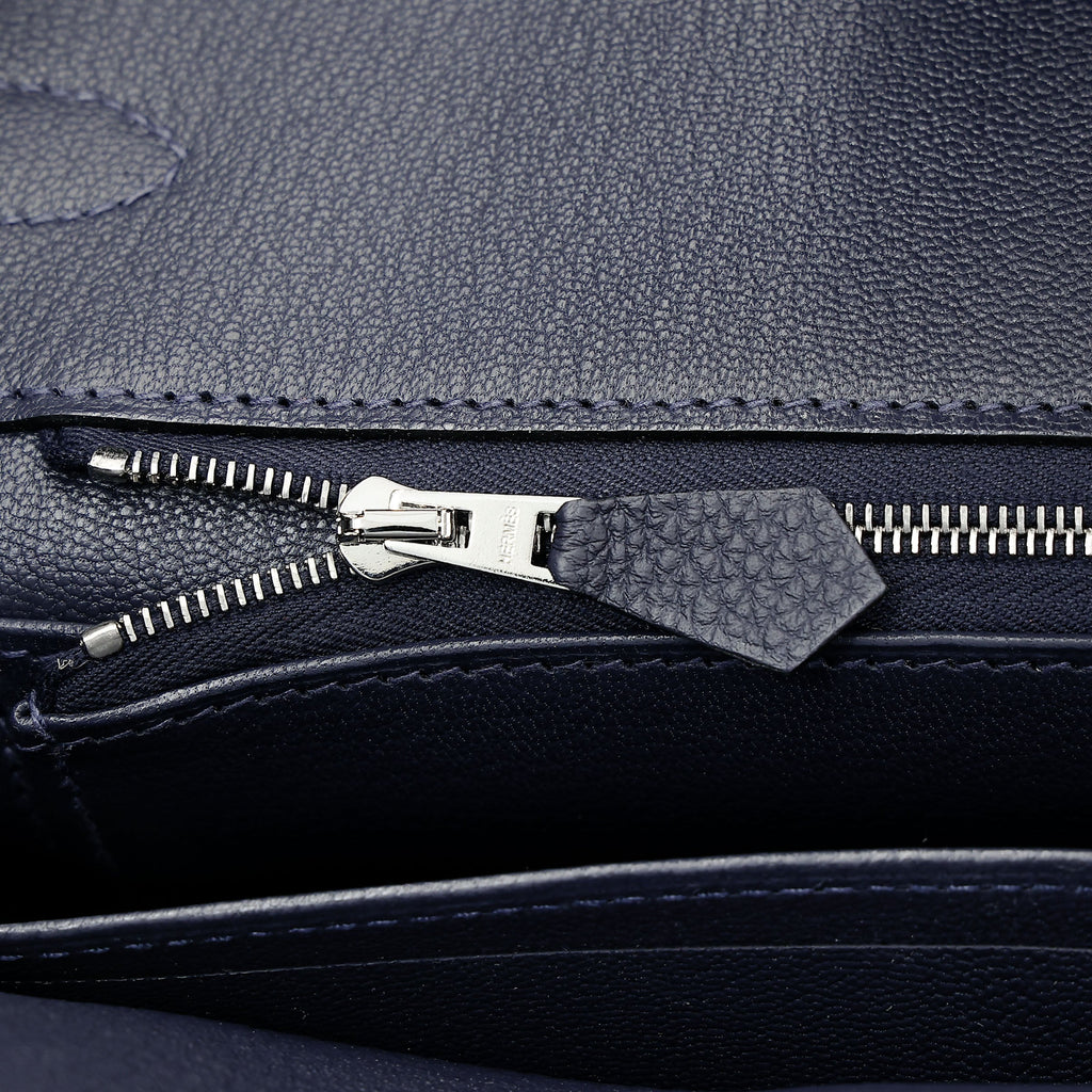 HERMÈS Birkin 35 Bleu Nuit (2Z) Togo Palladium hardware K (2025)