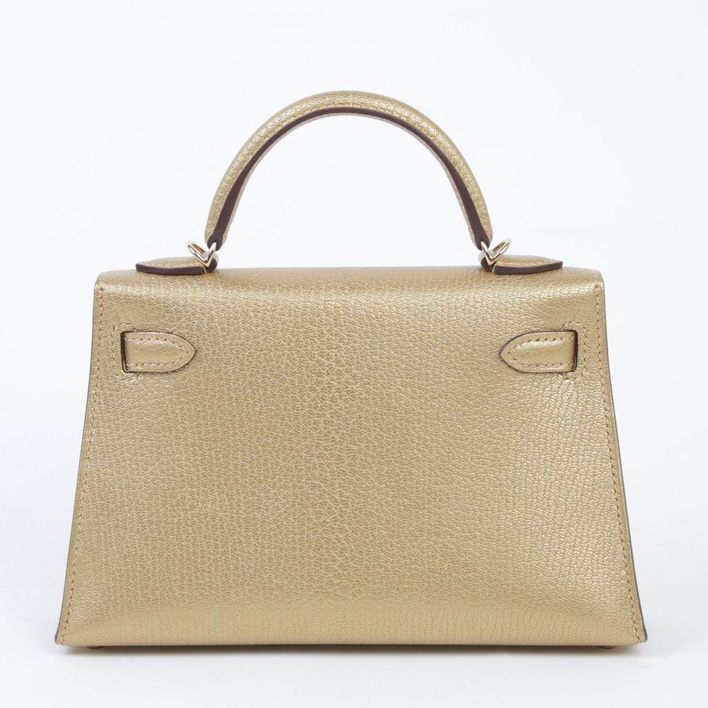 HERMÈS Mini Kelly II Dore (Y9) Chamkila Permabrass hardware W (2024)
