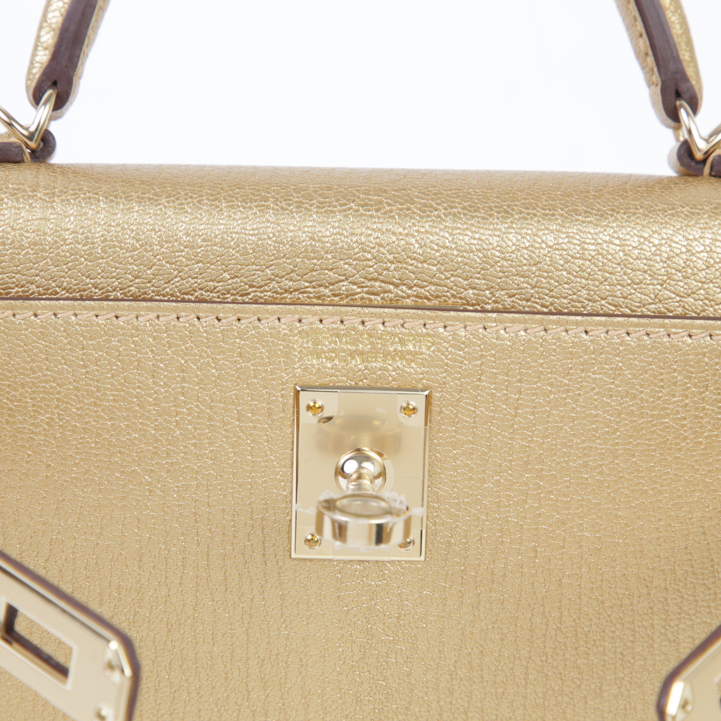 HERMÈS Mini Kelly II Dore (Y9) Chamkila Permabrass hardware W (2024)