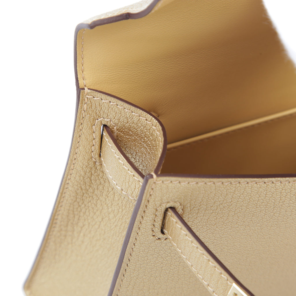 HERMÈS Mini Kelly II Dore (Y9) Chamkila Permabrass hardware W (2024)
