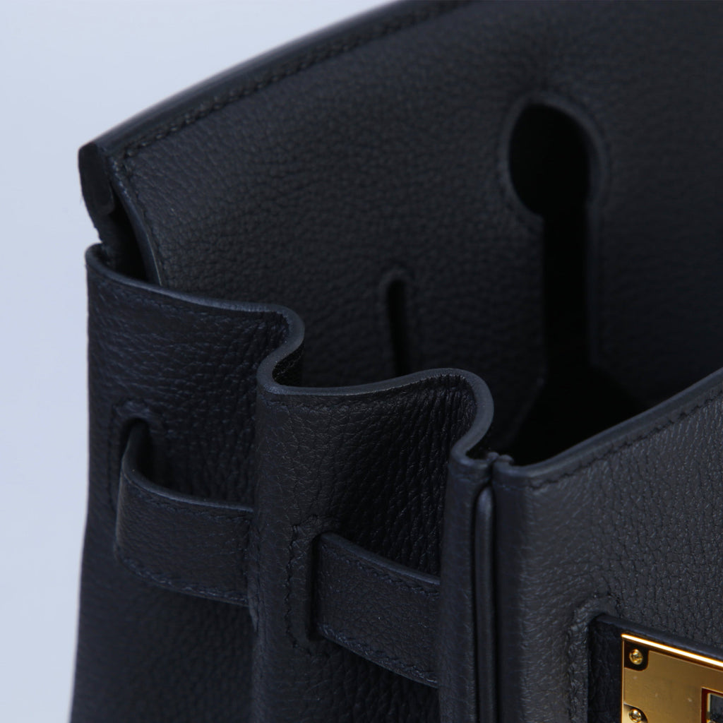 HERMÈS Birkin 30 Noir (89) Togo Gold hardware K (2025)