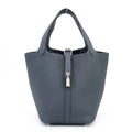 HERMÈS Picotin Lock PM Gris misty (H0) Clemence Palladium hardware W (2024)