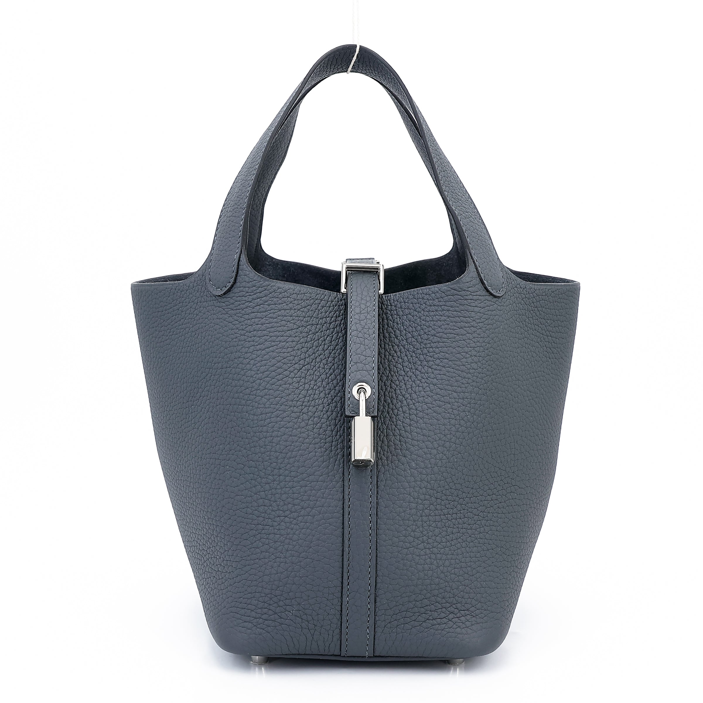 HERMÈS Picotin Lock PM Gris misty (H0) Clemence Palladium hardware W (2024)