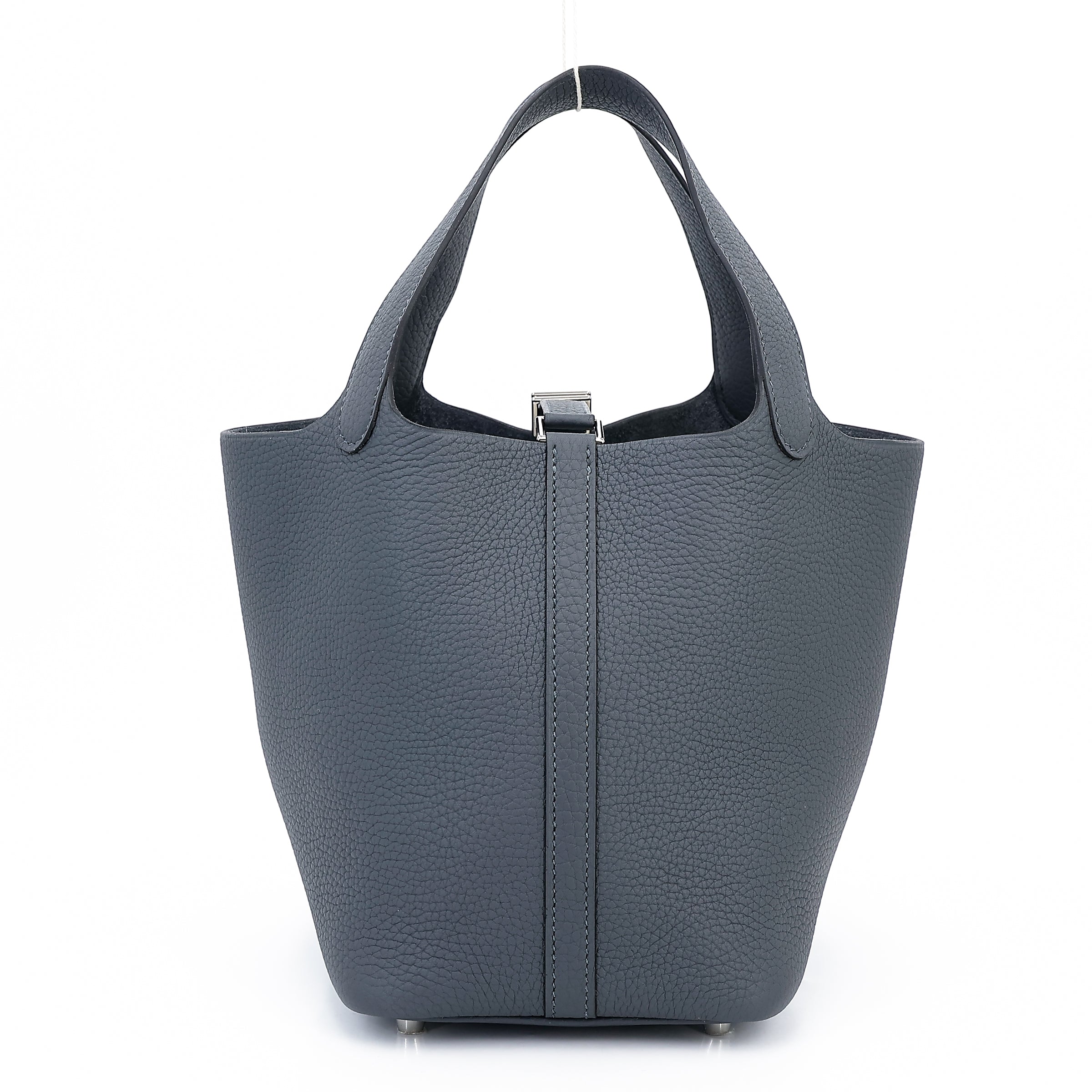 HERMÈS Picotin Lock PM Gris misty (H0) Clemence Palladium hardware W (2024)