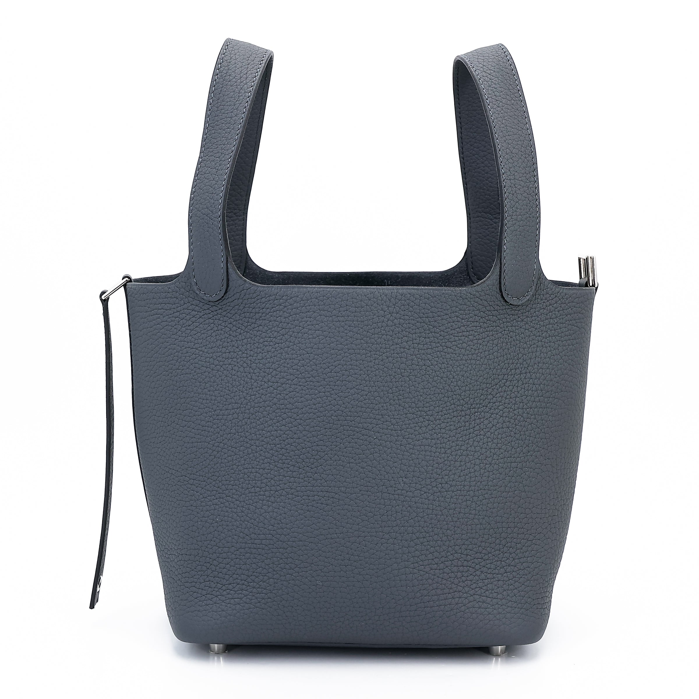 HERMÈS Picotin Lock PM Gris misty (H0) Clemence Palladium hardware W (2024)