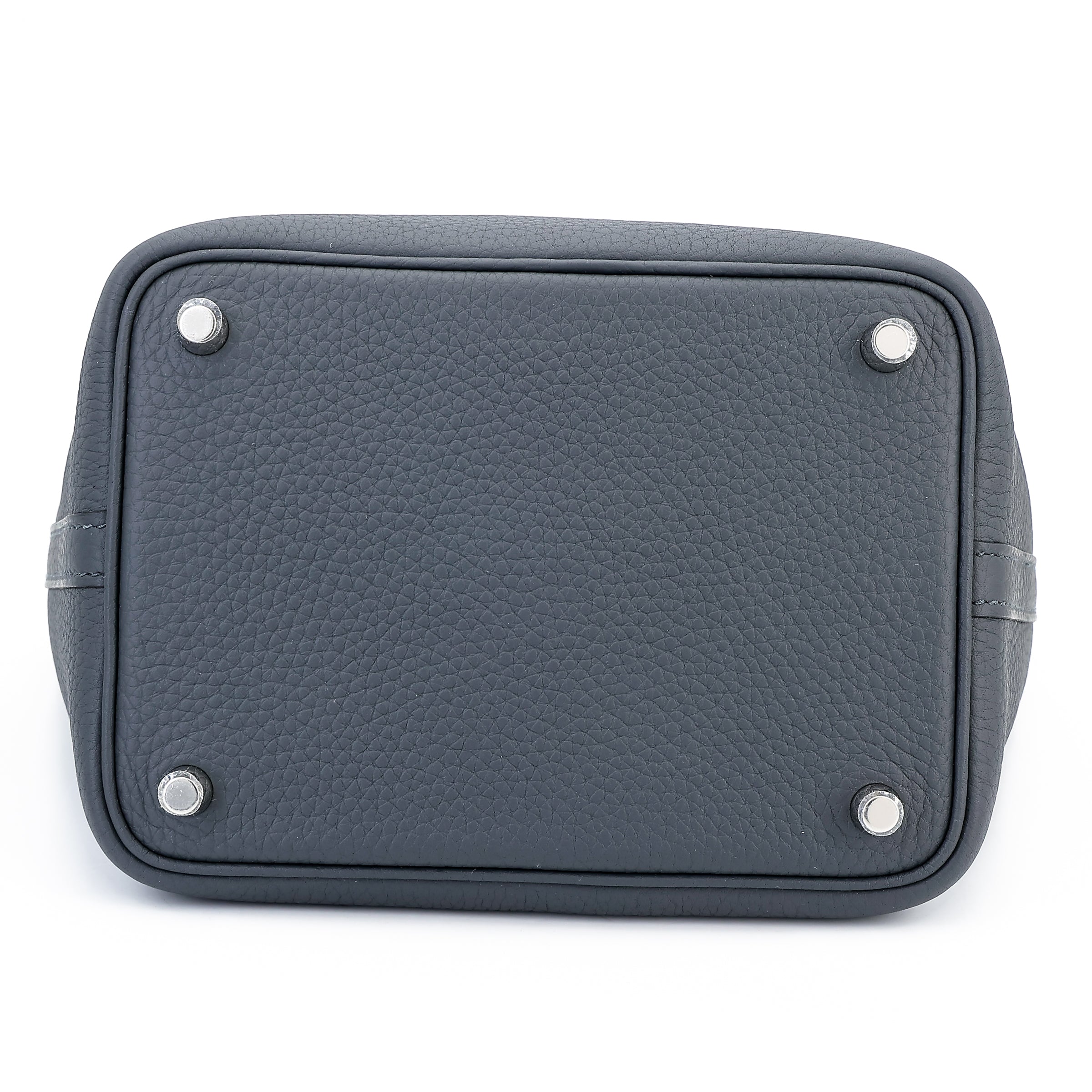 HERMÈS Picotin Lock PM Gris misty (H0) Clemence Palladium hardware W (2024)