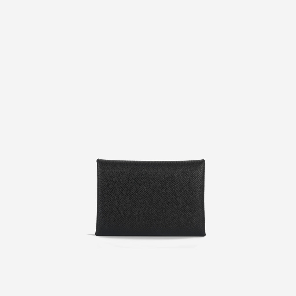 Calvi Card Holder Duo - Noir Epsom | Palladium Hardware