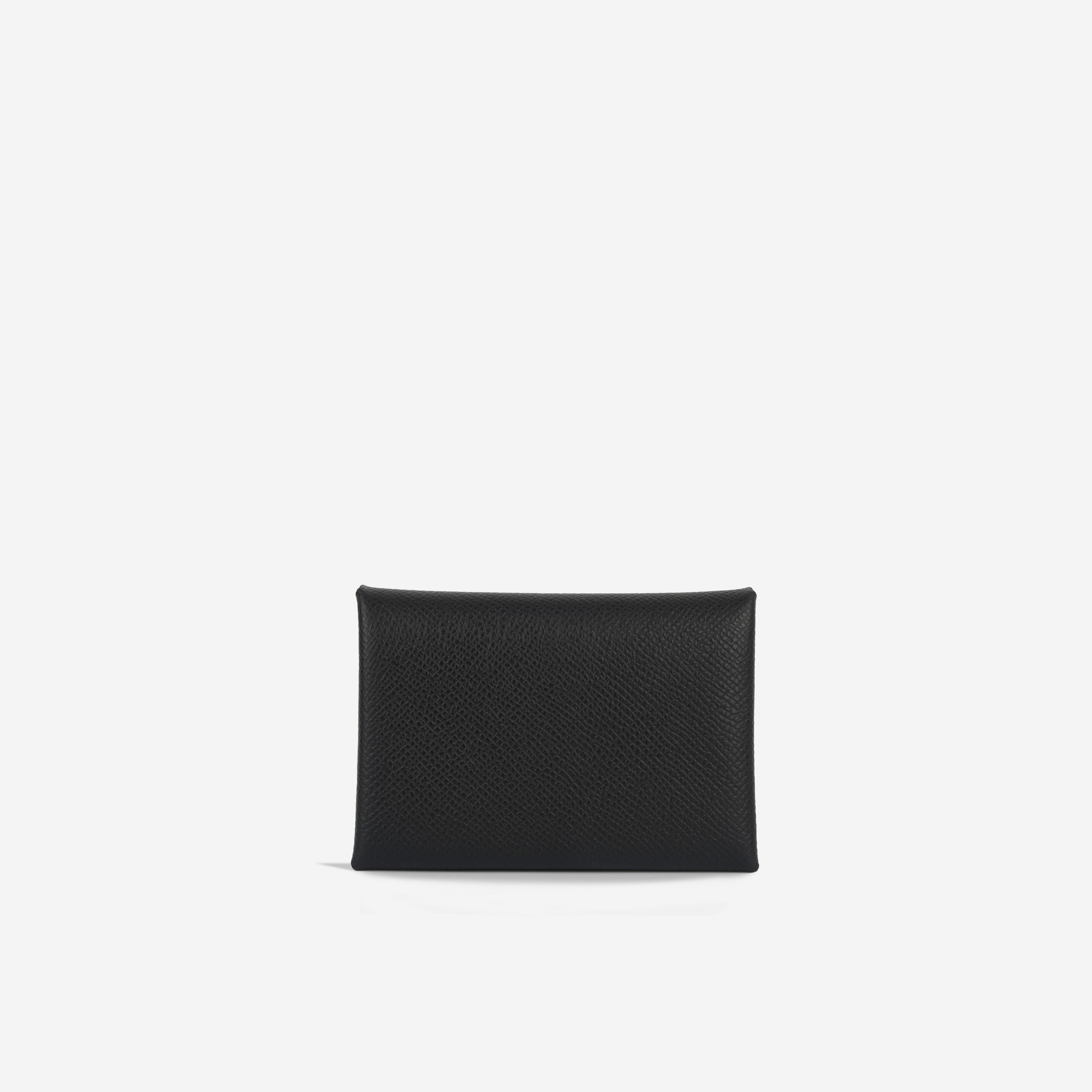 Calvi Card Holder Duo - Noir Epsom | Palladium Hardware