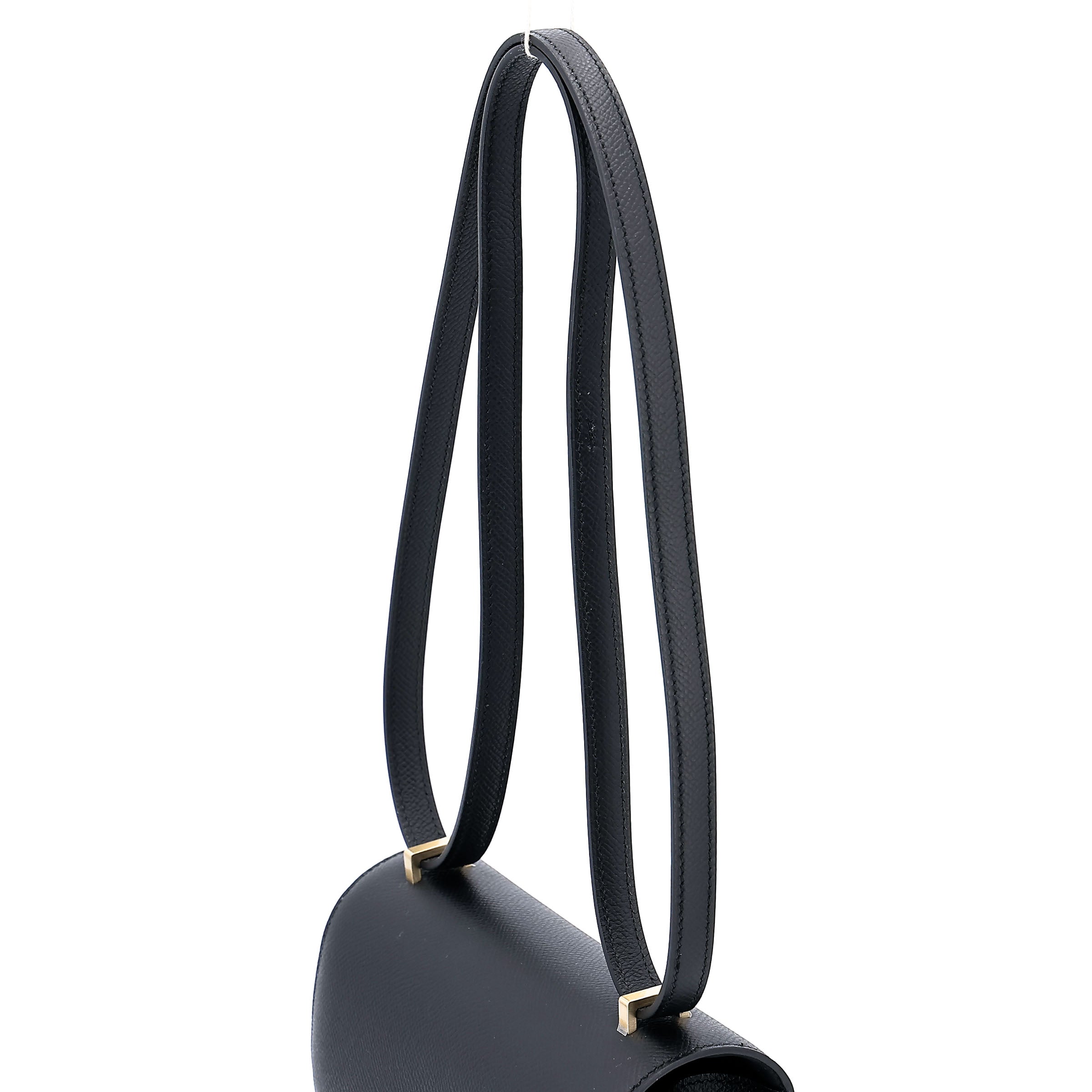HERMÈS Constance Mini Noir (89) Epsom Brushed Gold hardware K (2025)