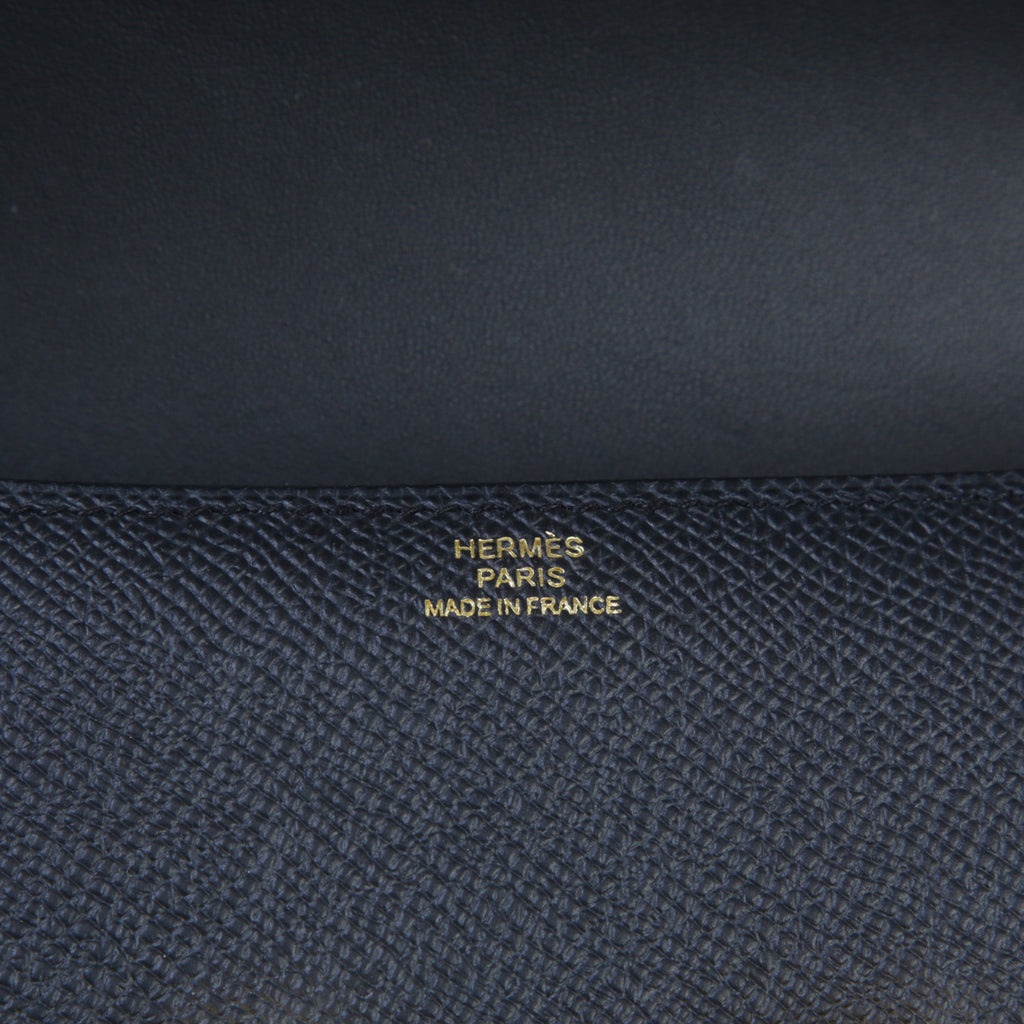 HERMÈS Constance Elan Noir (89) Epsom Gold hardware K (2025)