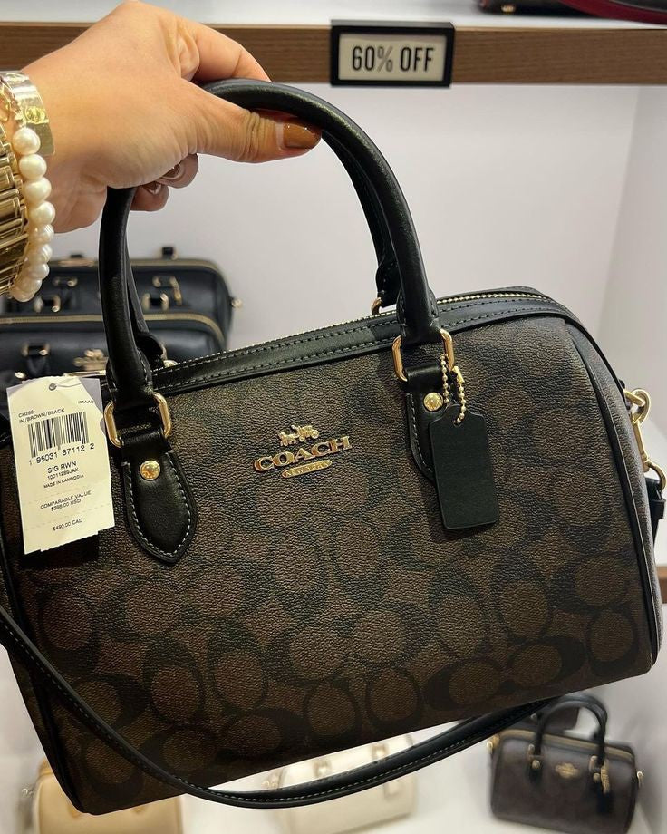 Coach Rowan Satchel in Signature Canvas