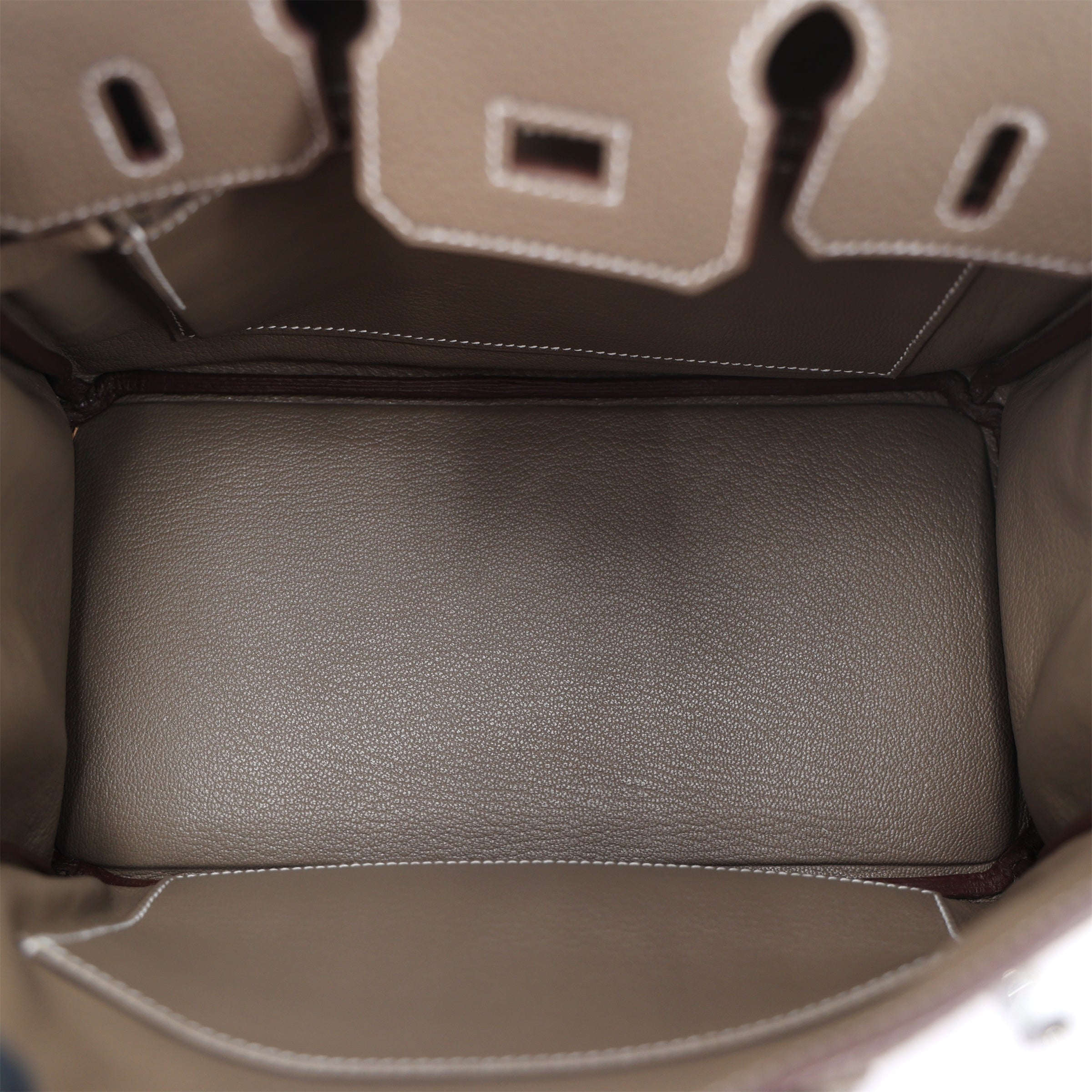 HERMÈS Birkin 25 Etoupe (18) Togo Palladium hardware K (2025)