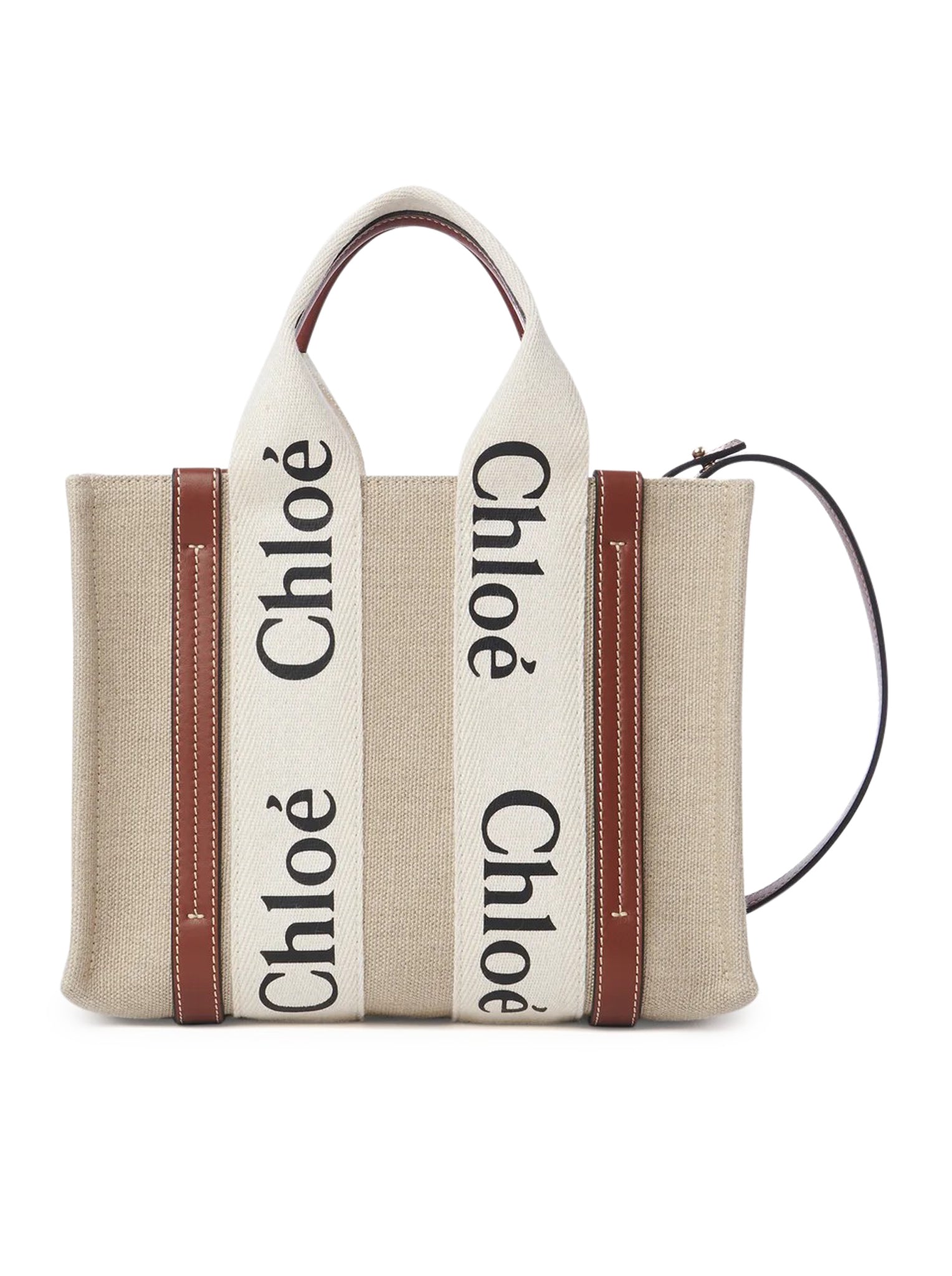 WOODY SMALL LINEN TOTE BAG
