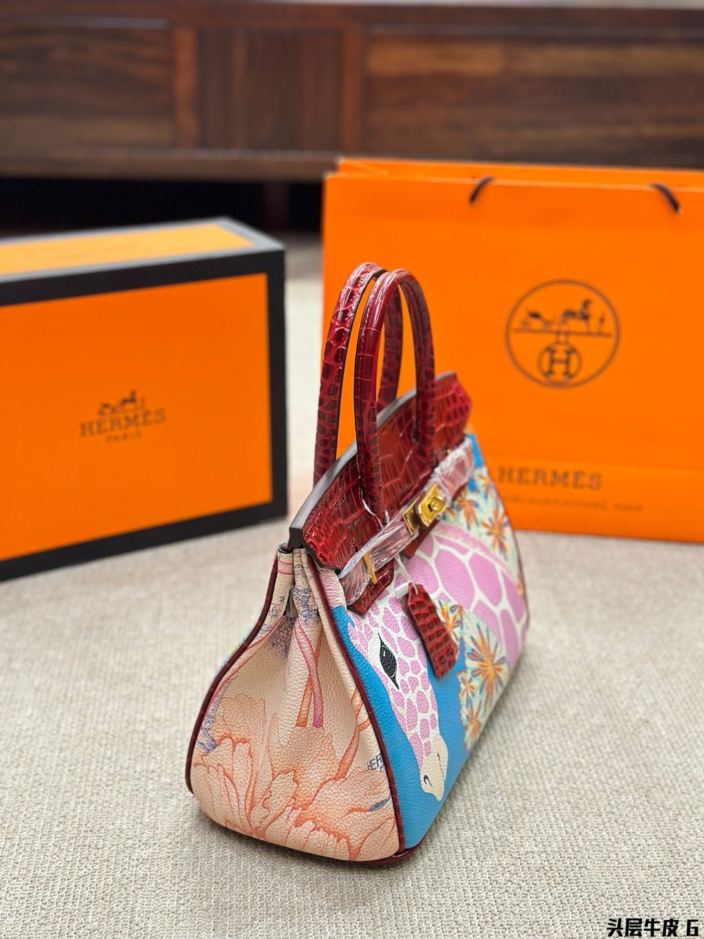 Hermes brikin multi colour edition handbag