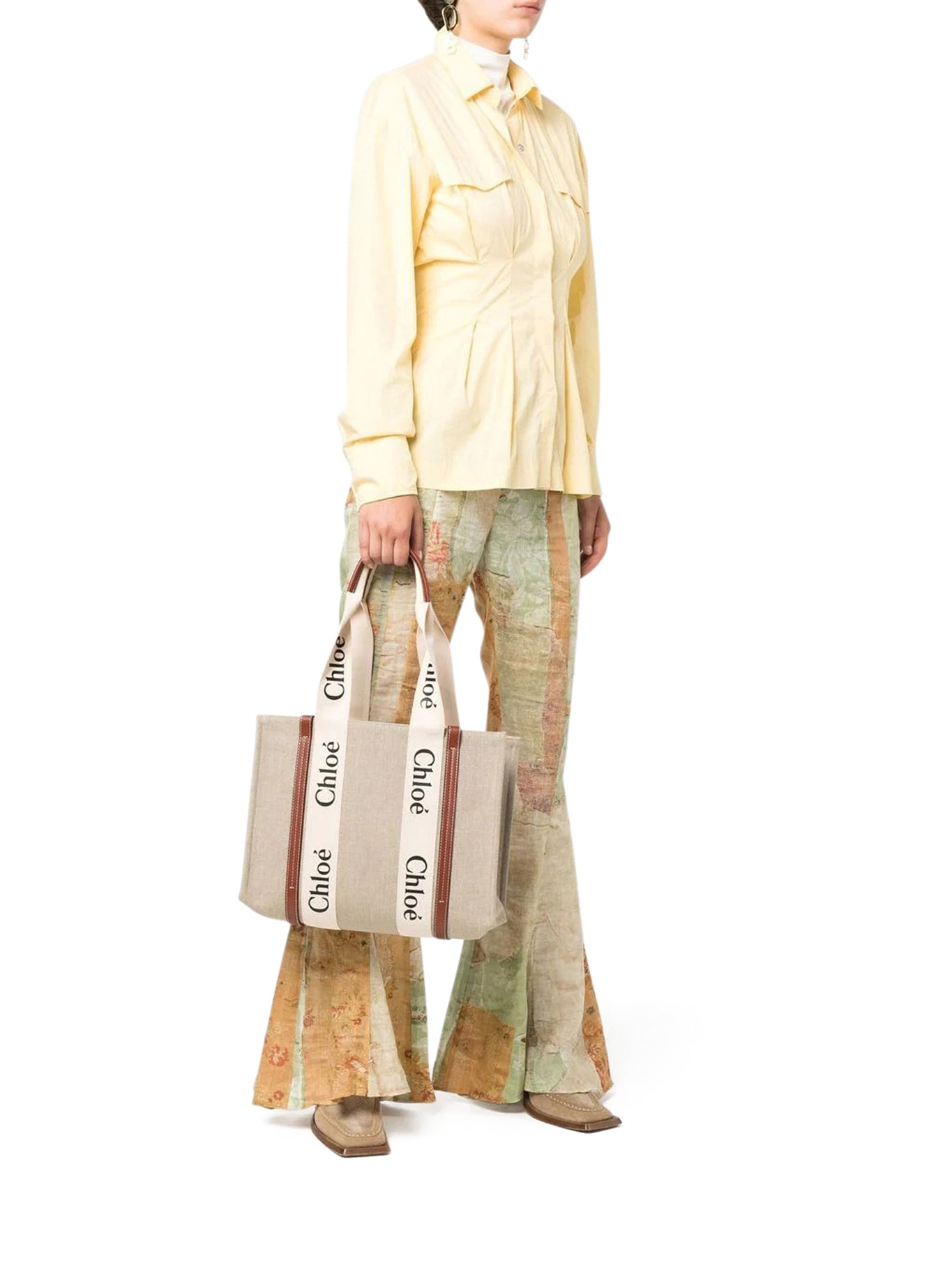 WOODY LINEN TOTE BAG