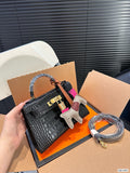 Hermes Brikin with horse black handbag
