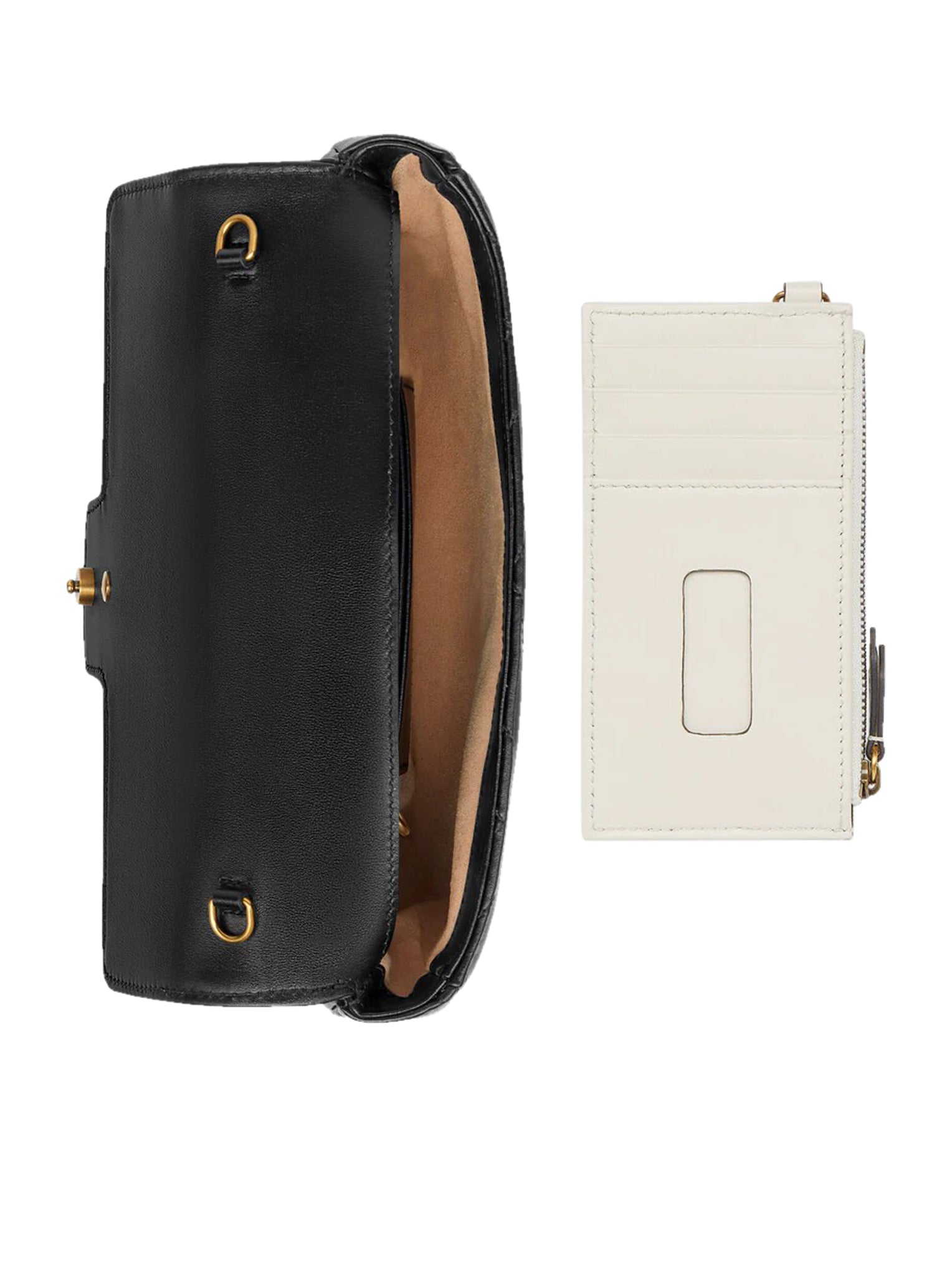 GG MARMONT MINI WALLET WITH CHAIN AND CARD HOLDER