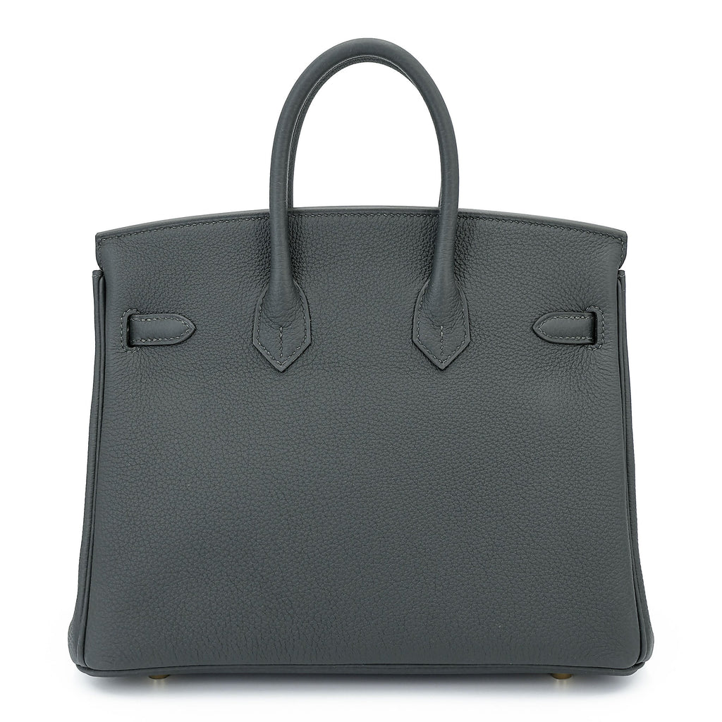 HERMÈS Birkin 25 Vert Mangrove (Q0) Togo Permabrass hardware K (2025)
