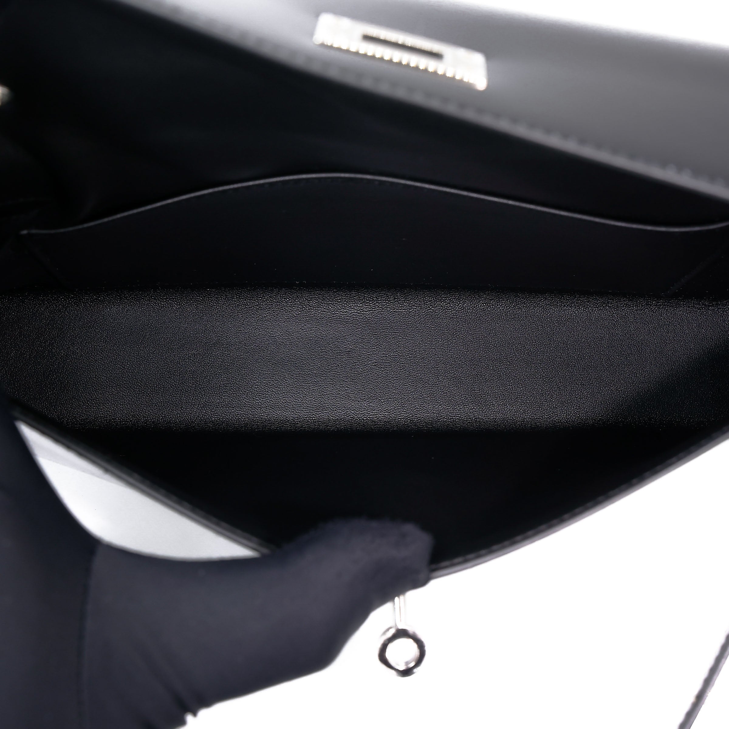 HERMÈS Kelly Elan Noir (89) Box-calf Palladium hardware K (2025)