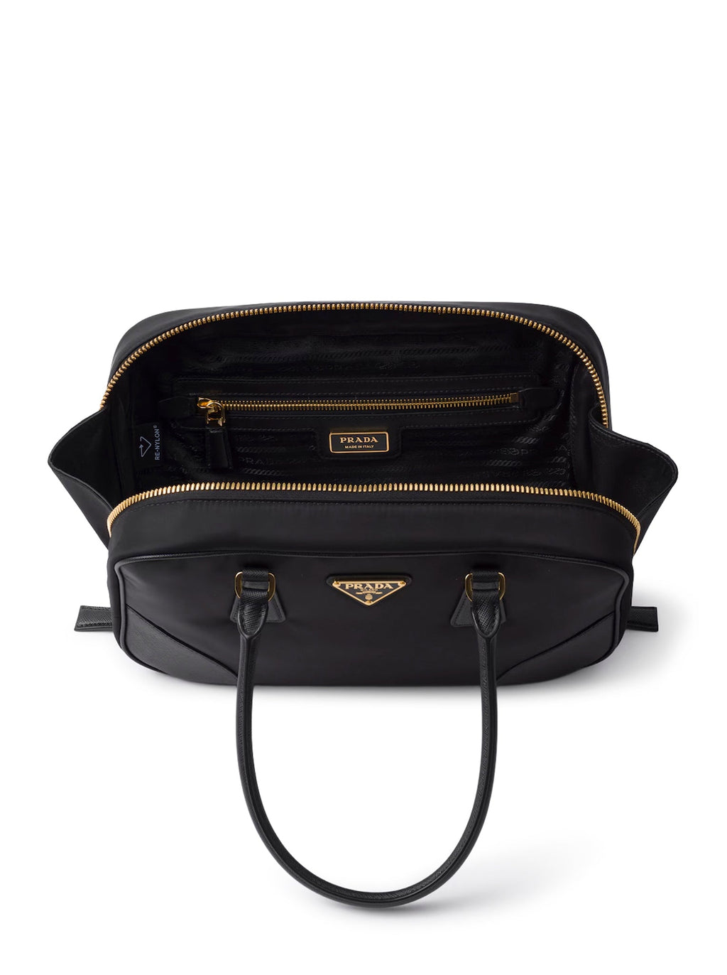 RE-EDITION 1978 MEDIUM TOP BAG IN RE-NYLON AND SAFFIANO