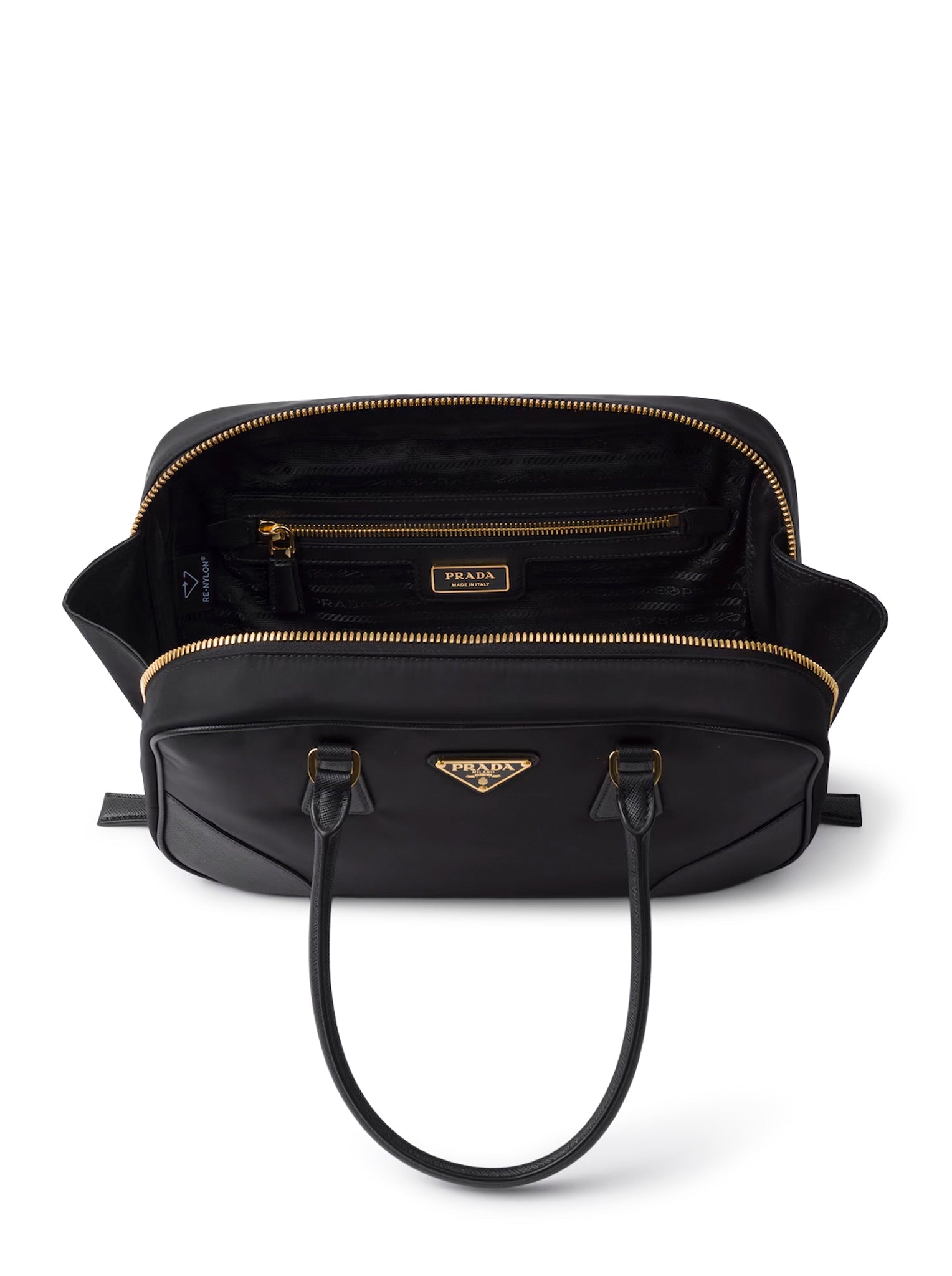 RE-EDITION 1978 MEDIUM TOP BAG IN RE-NYLON AND SAFFIANO