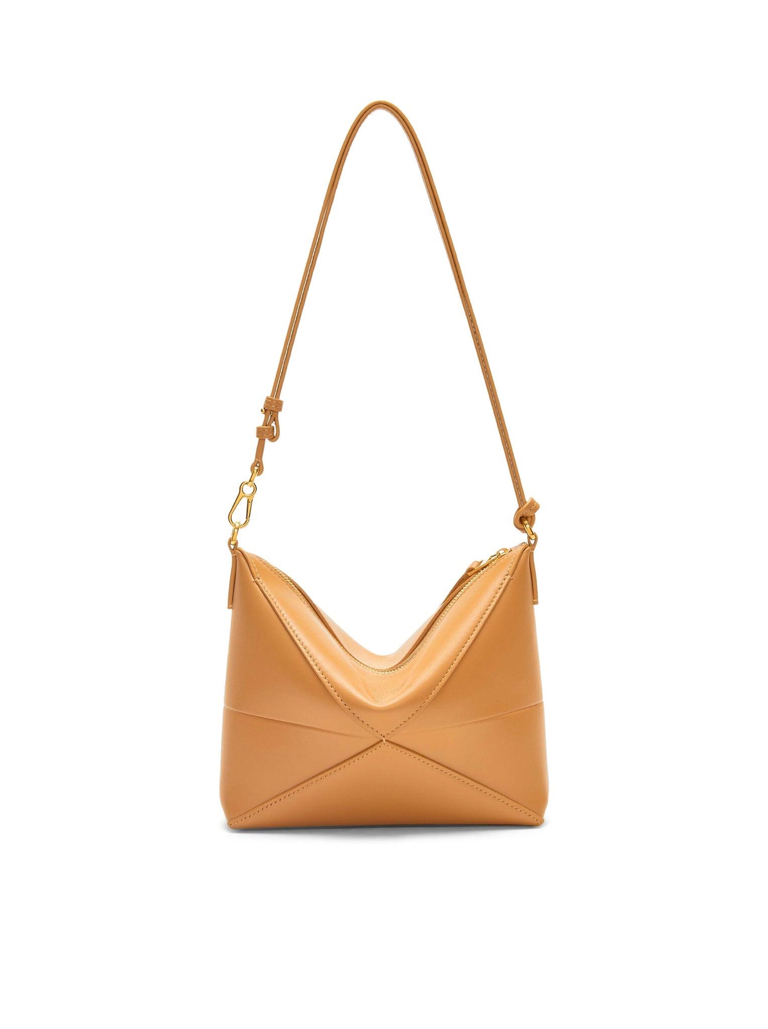 PUZZLE FOLD POUCH IN POLISHED CALFSKIN