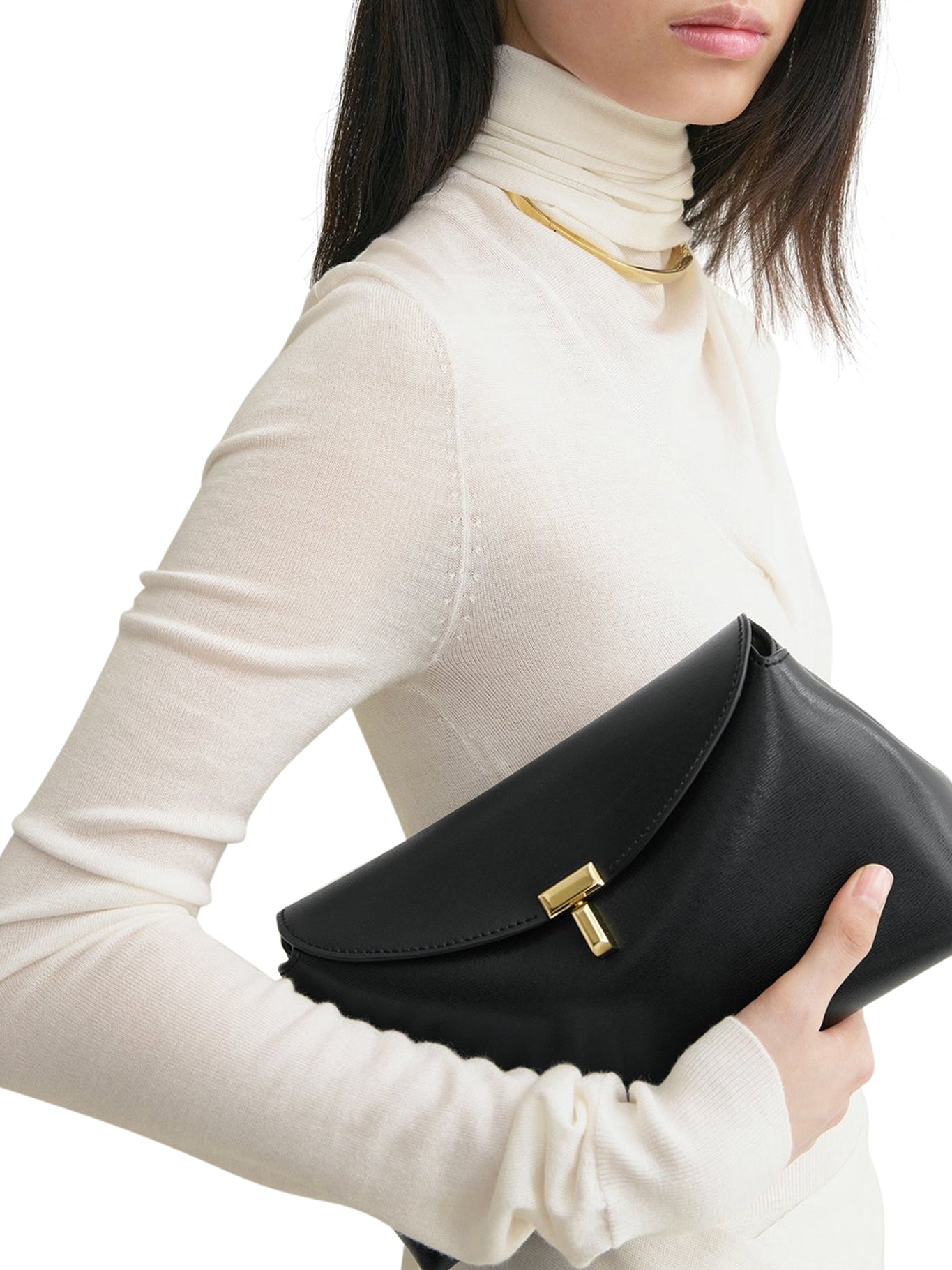 SMOOTH CALFSKIN T-LOCK BAG