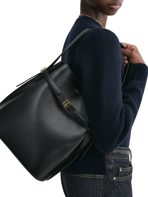 BELTED BUCKET BAG