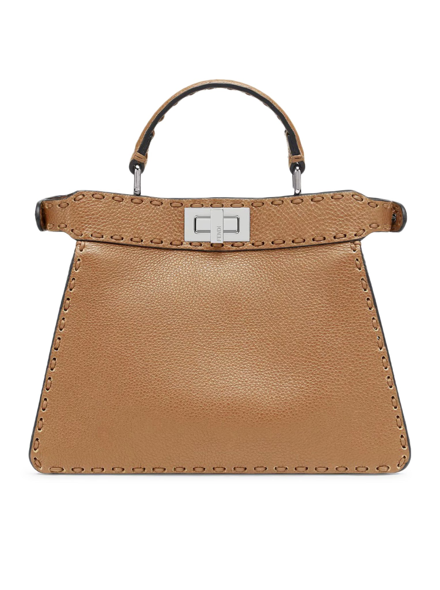 PEEKABOO ISEEU SMALL SADDLERY BAG CAPPUCCINO COLOR
