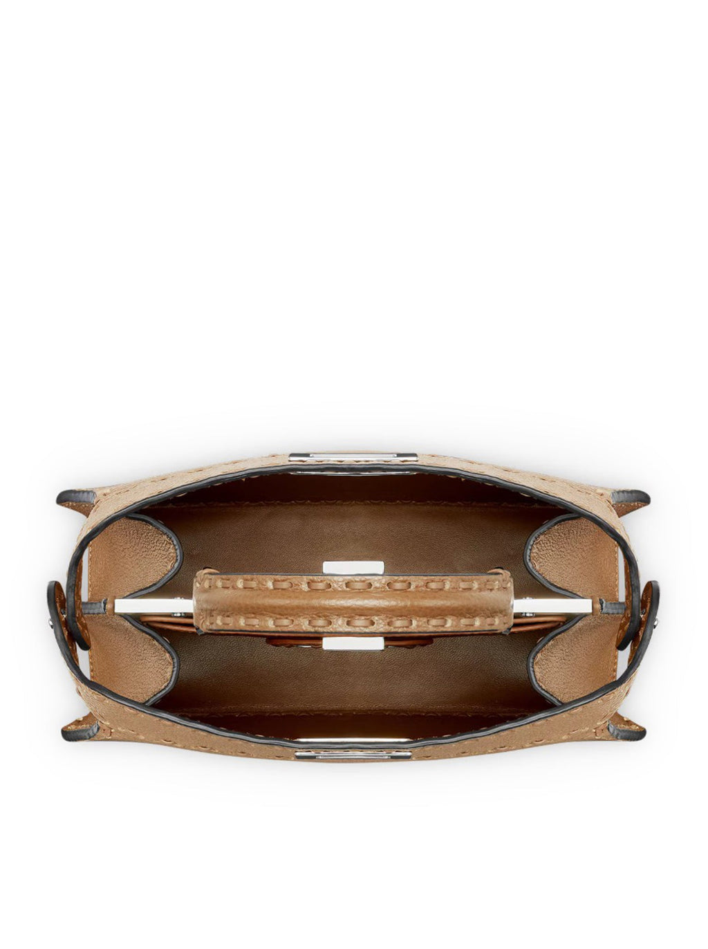 PEEKABOO ISEEU SMALL SADDLERY BAG CAPPUCCINO COLOR