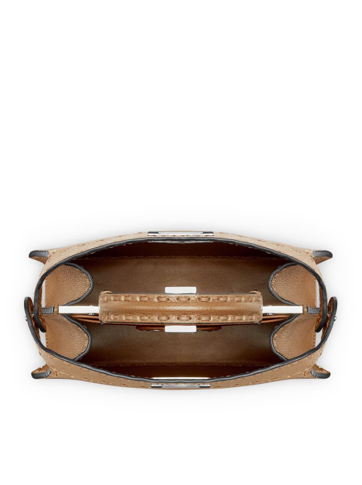 PEEKABOO ISEEU SMALL SADDLERY BAG CAPPUCCINO COLOR