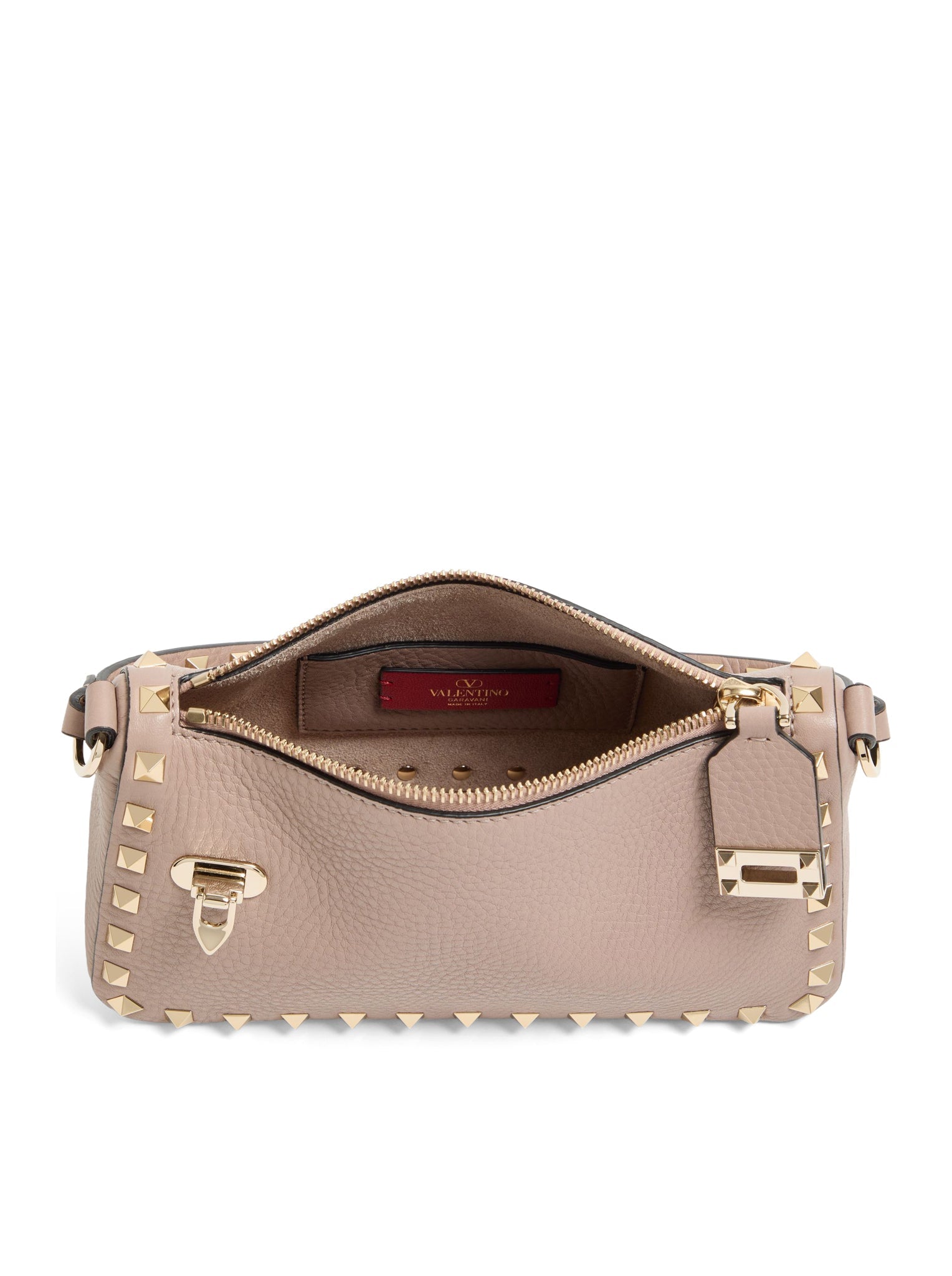 ROCKSTUD SMALL GARNET CALFSKIN CROSSBODY BAG