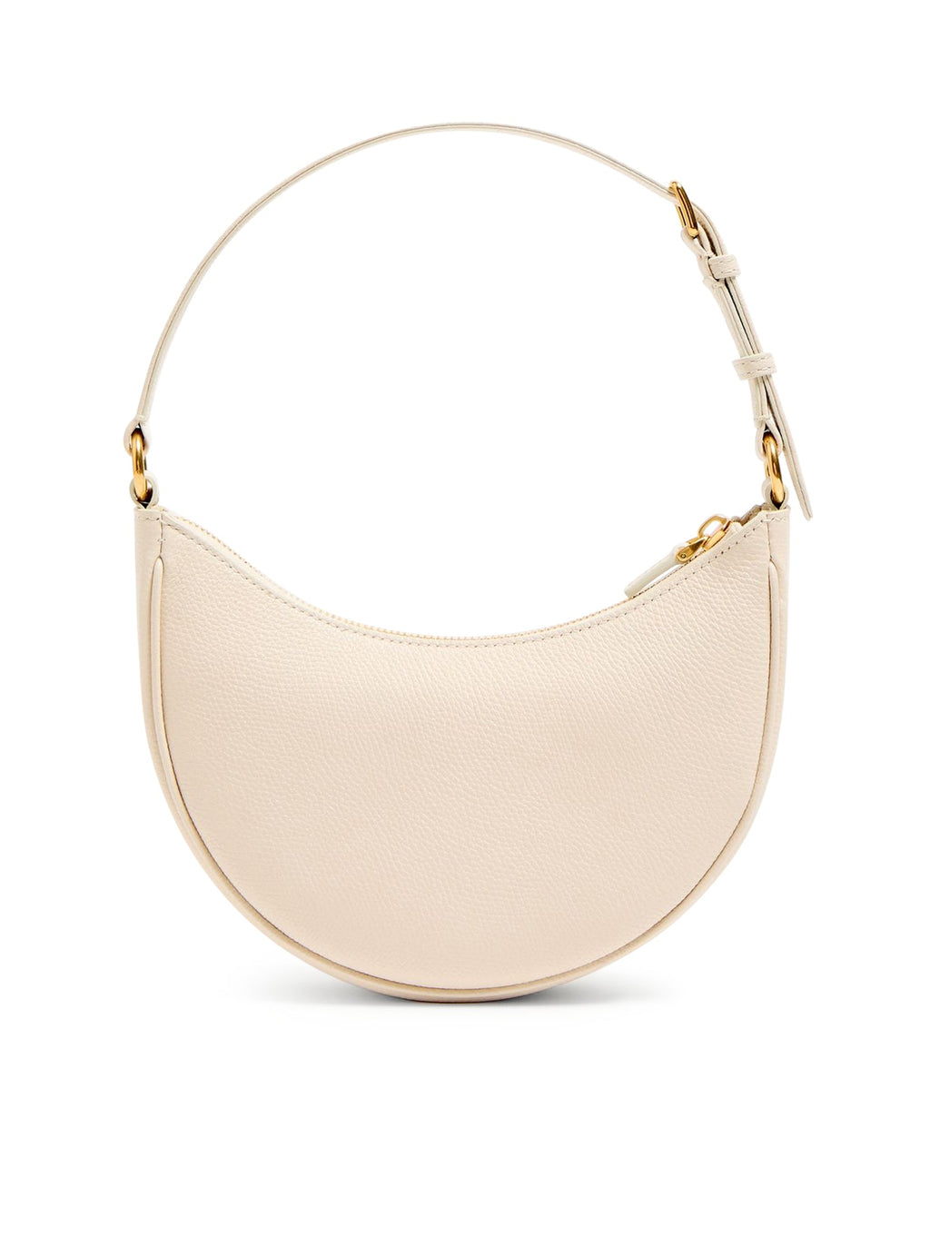 VLOGO SIGNATURE MINI HOBO BAG IN WHITE GARNET CALFSKIN