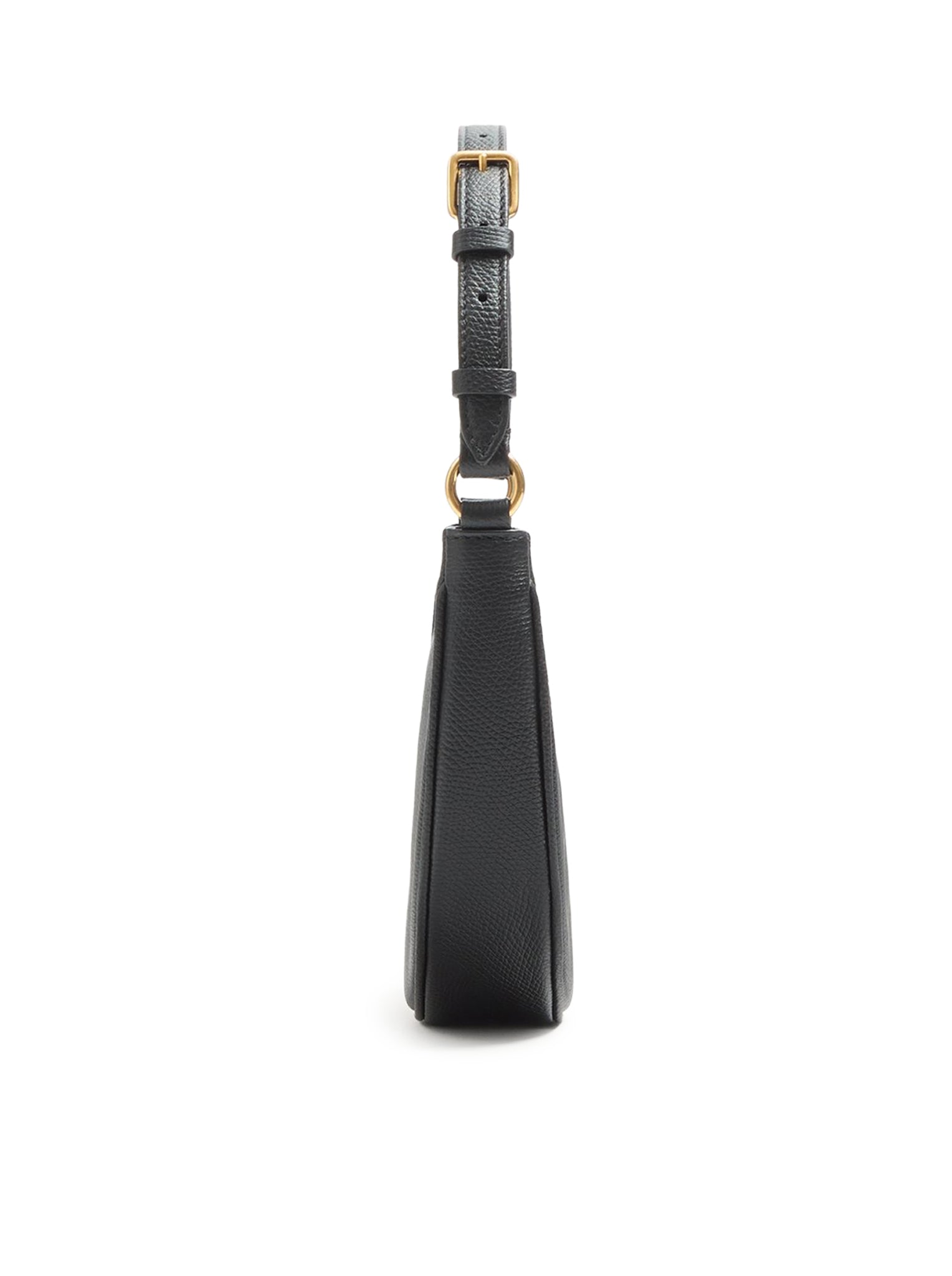 VLOGO SIGNATURE MINI HOBO BAG IN BLACK GARNET CALFSKIN