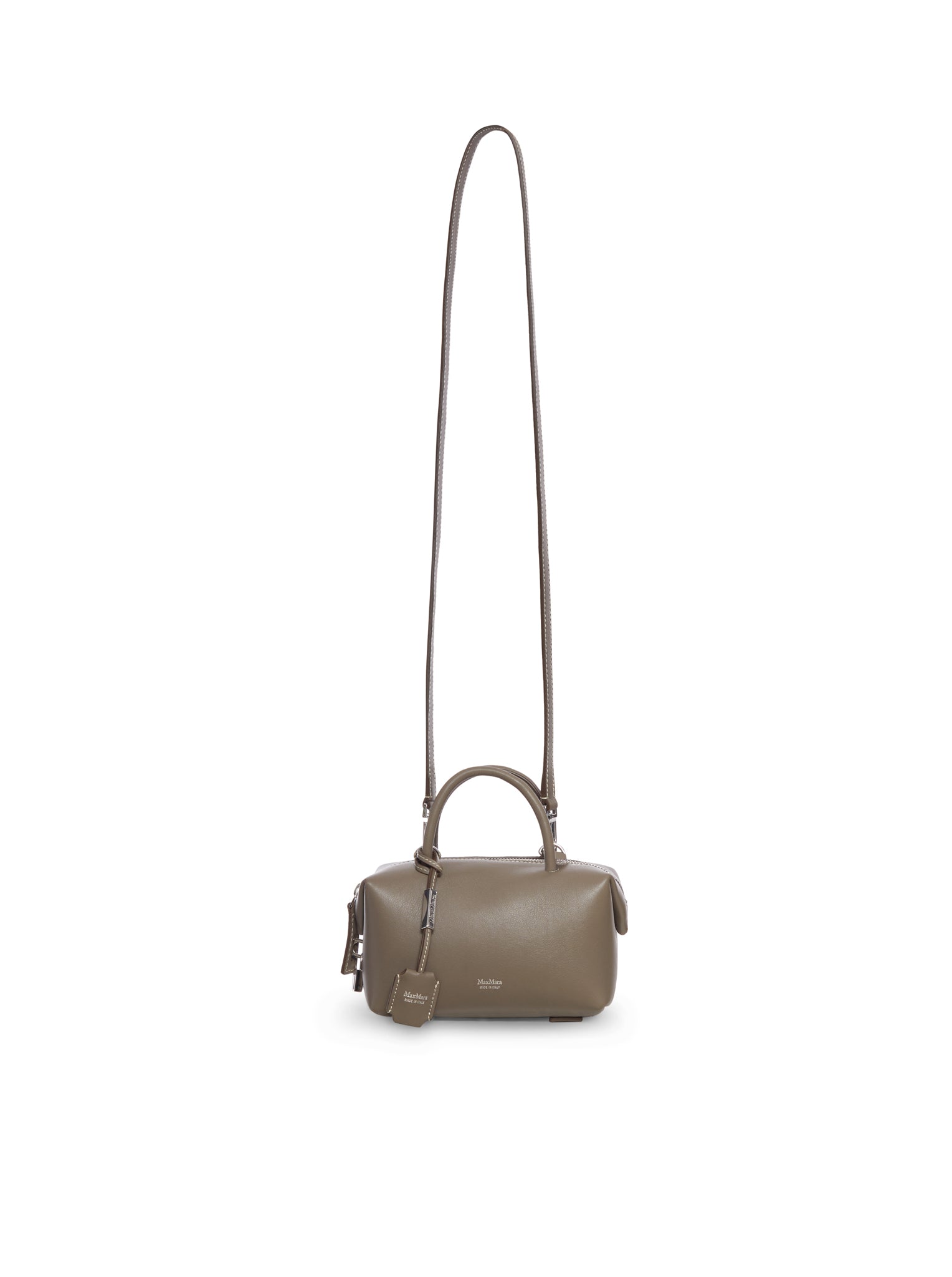 SMALL NATURAL LEATHER TOP HANDLE