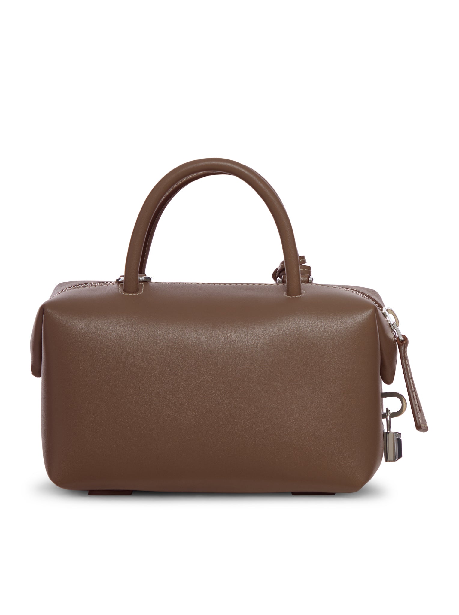 SMALL NATURAL LEATHER TOP HANDLE